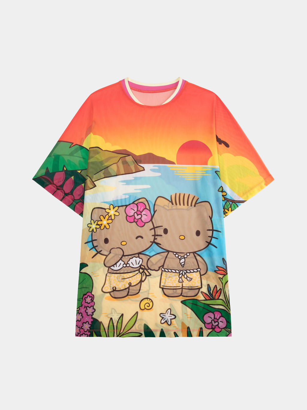 "Hello Kitty & Dear Daniel" Mesh T-Shirt – Watching Sunsets Together