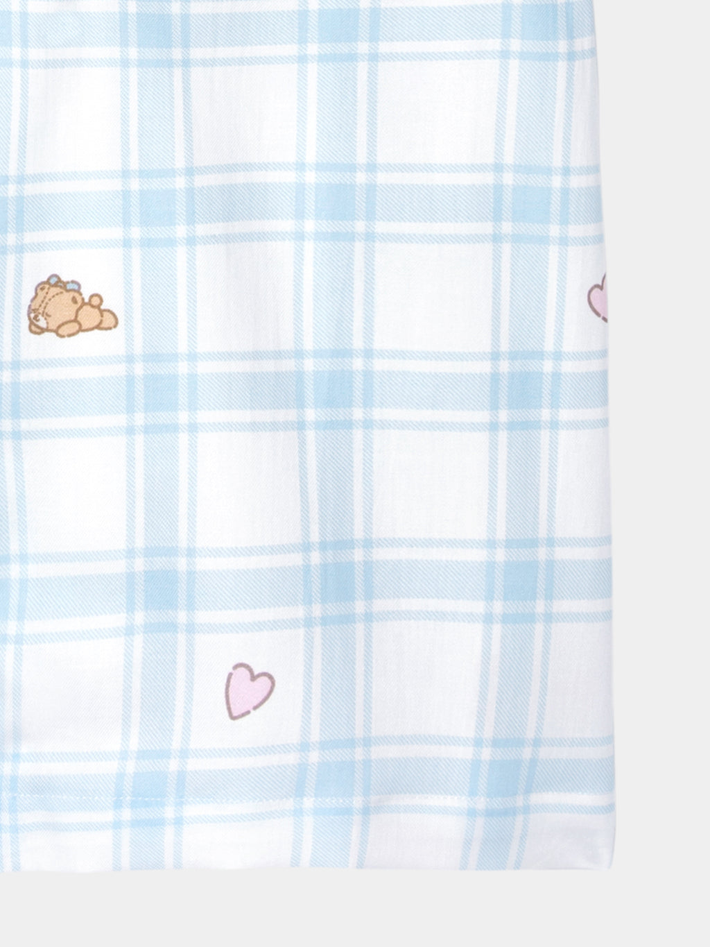 "Hello Kitty" Tencel Cotton Blend Short Sleeve Loungewear Set – Hello Kitty Check