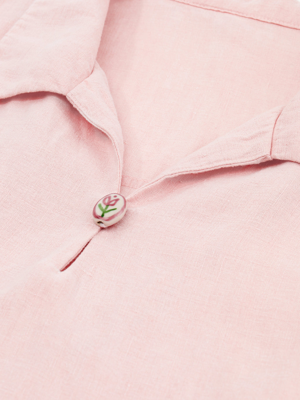 tbh Wōdrobe Natural-Dyed Hemp Loungewear Set Long Sleeve – Madder Rose