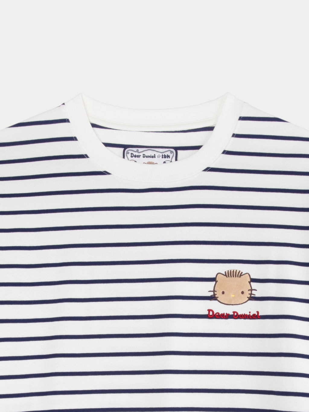 "Dear Daniel" Stretch Cotton Jersey Breton Stripe Loungewear Set Short Sleeve