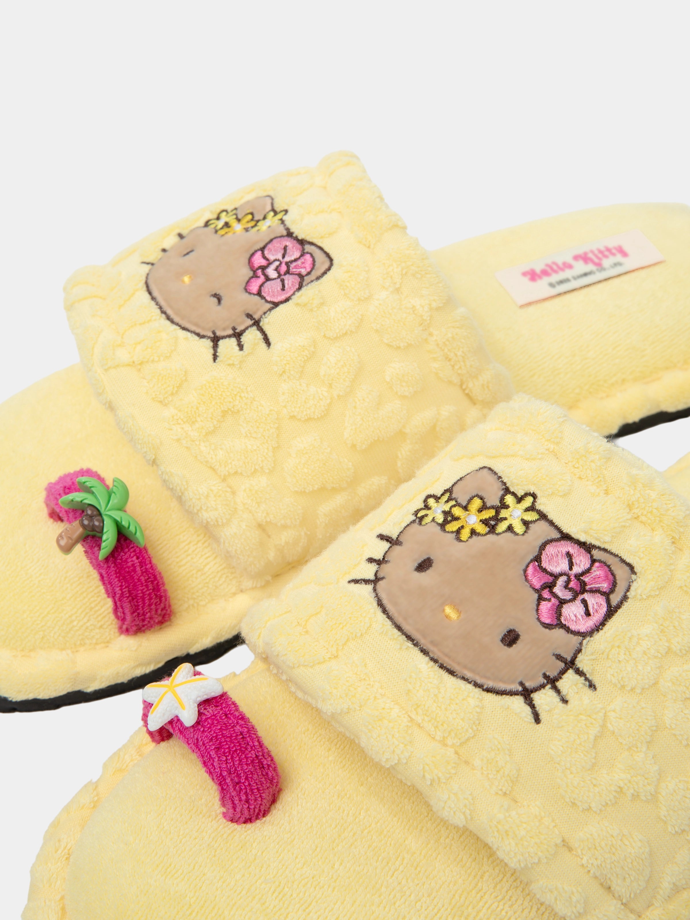 "Hello Kitty" Adjustable Terry Toe-Ring Slippers – Sunbeam Leopard