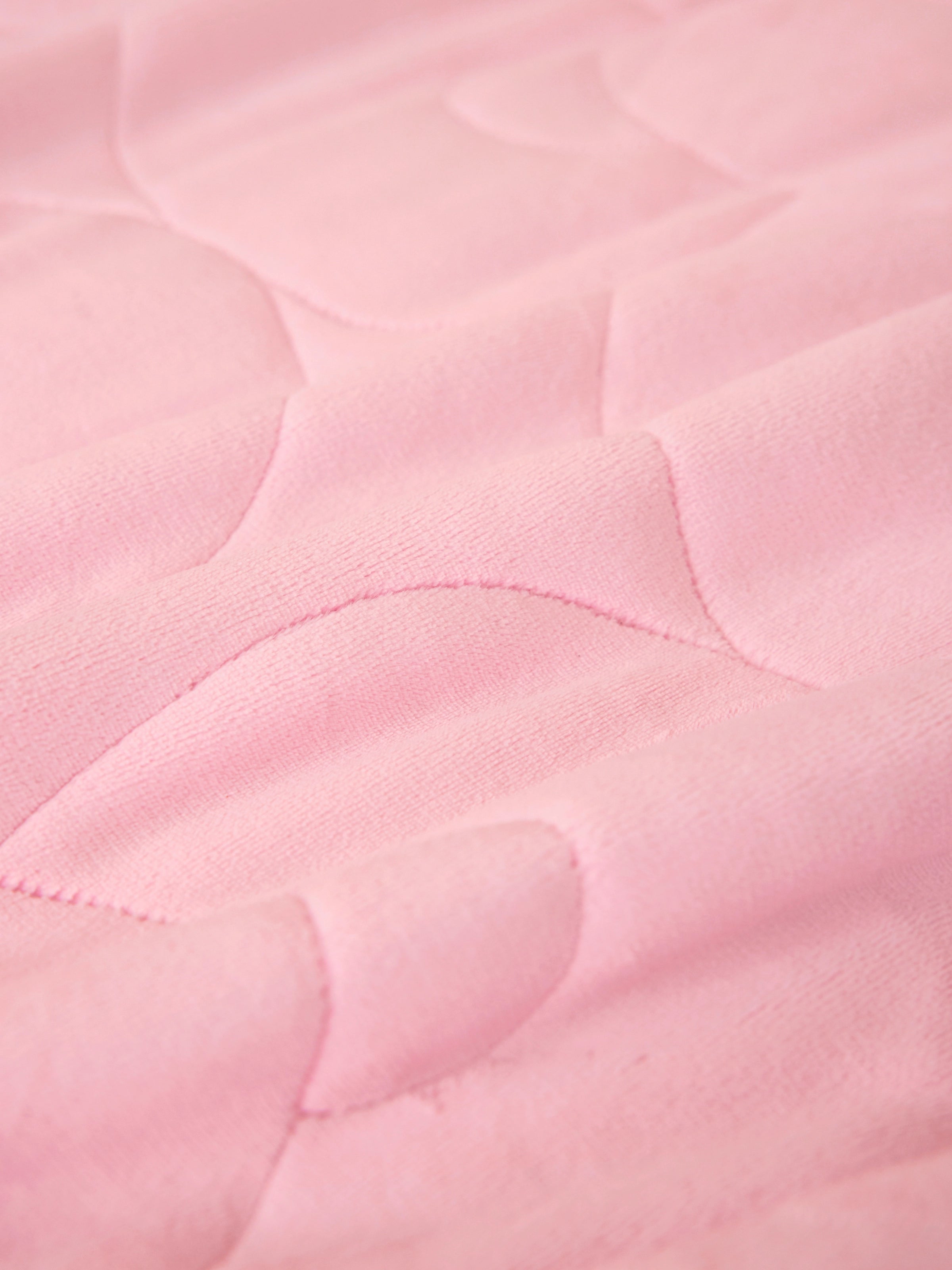 "Hello Kitty "Micro Flannel Mattress Protector Set Choco Pink