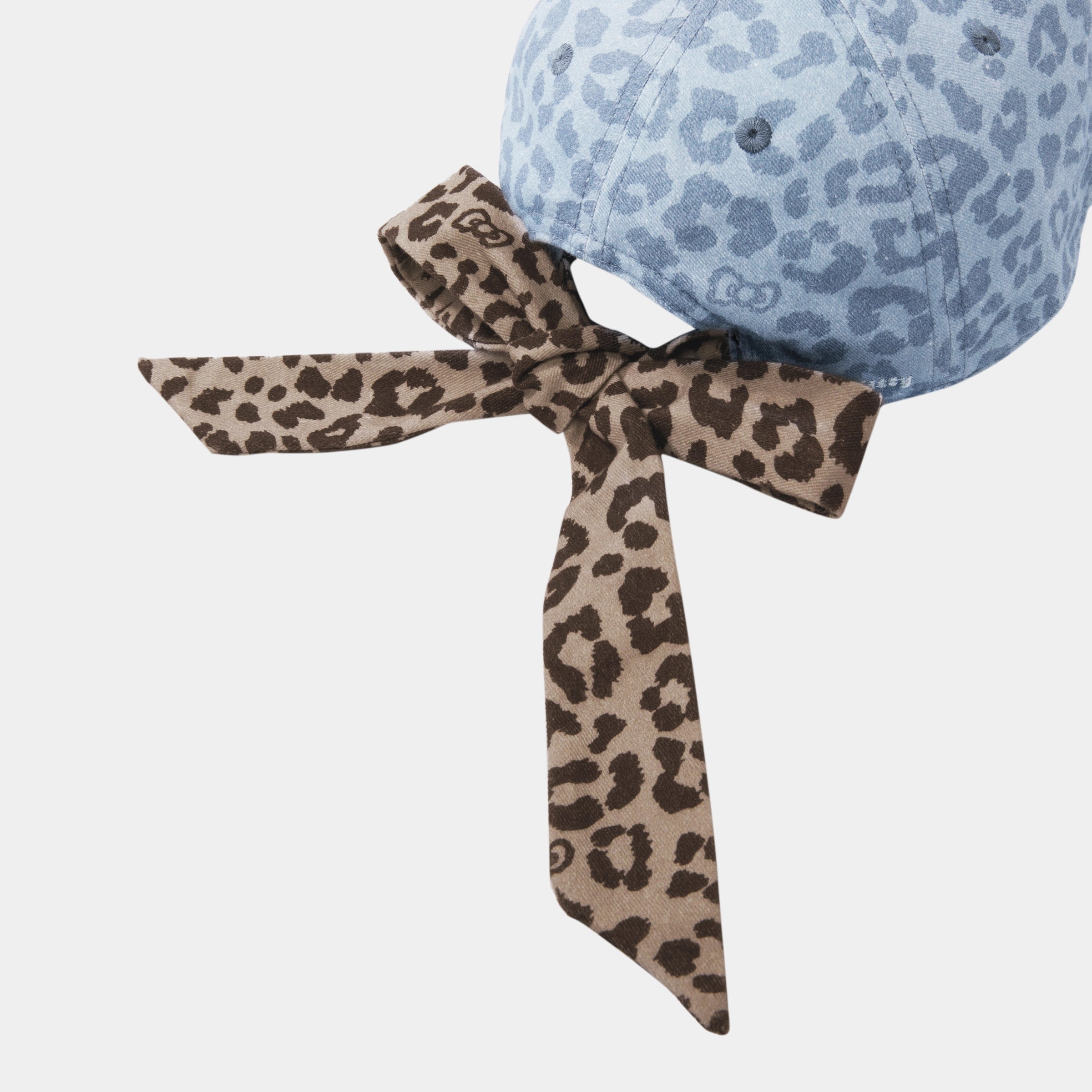 "Hello Kitty" Baseball Cap – Denim Leopard