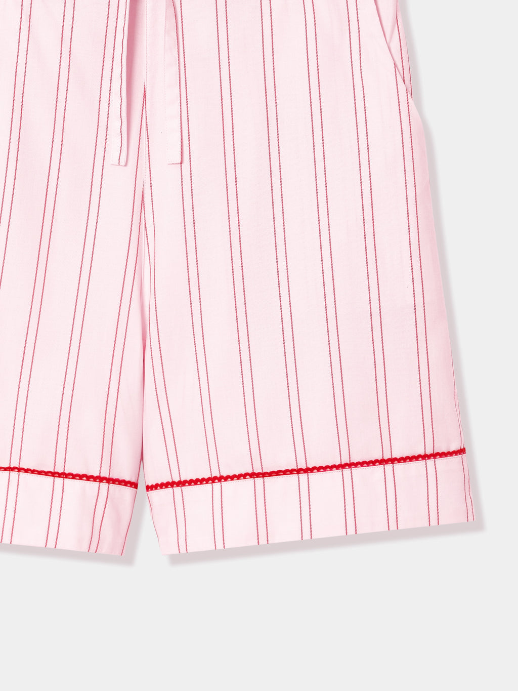 "Hello Kitty" Tencel Cotton Blend Short Sleeve Loungewear Set – Pink Stripes