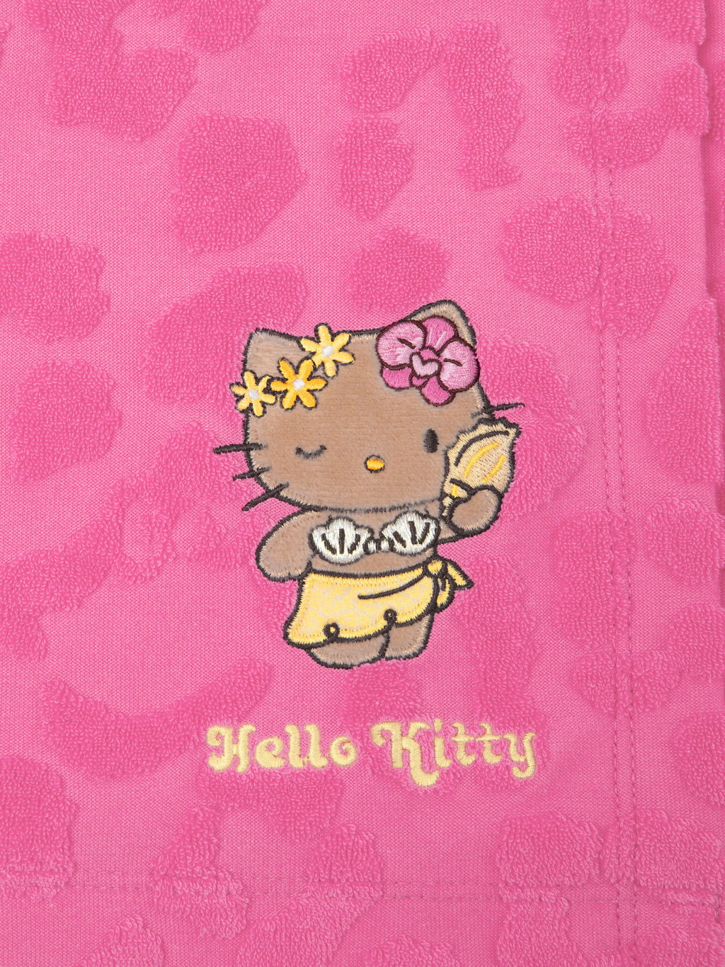 "Hello Kitty" Terry Wrap Skirt – Hot Pink Leopard