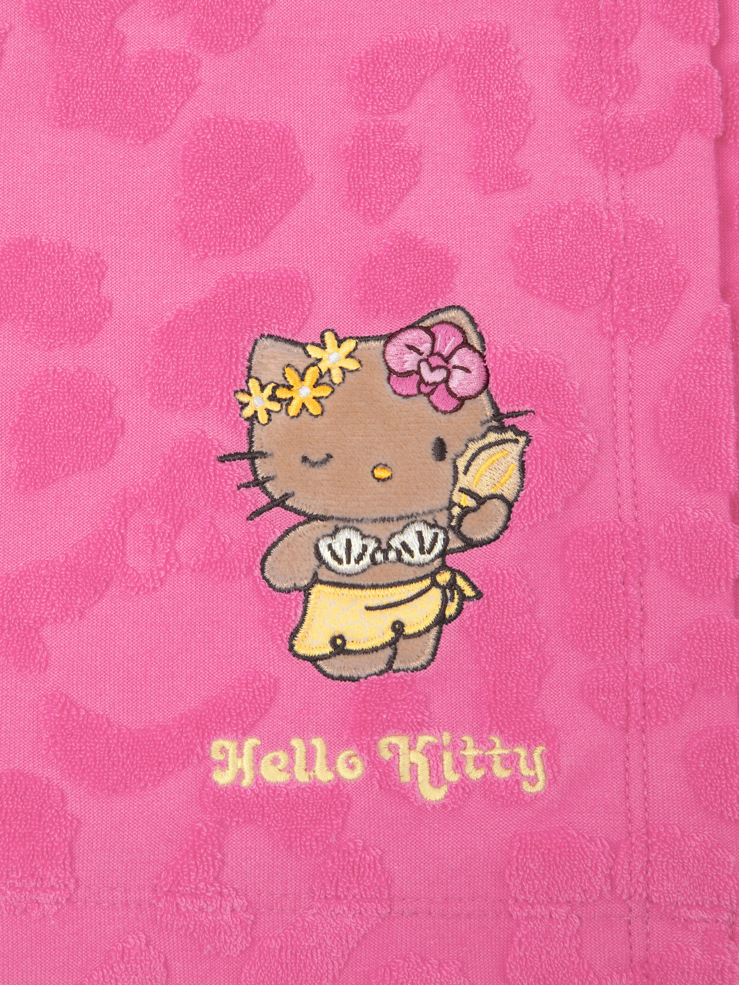 "Hello Kitty" Terry Wrap Skirt – Hot Pink Leopard
