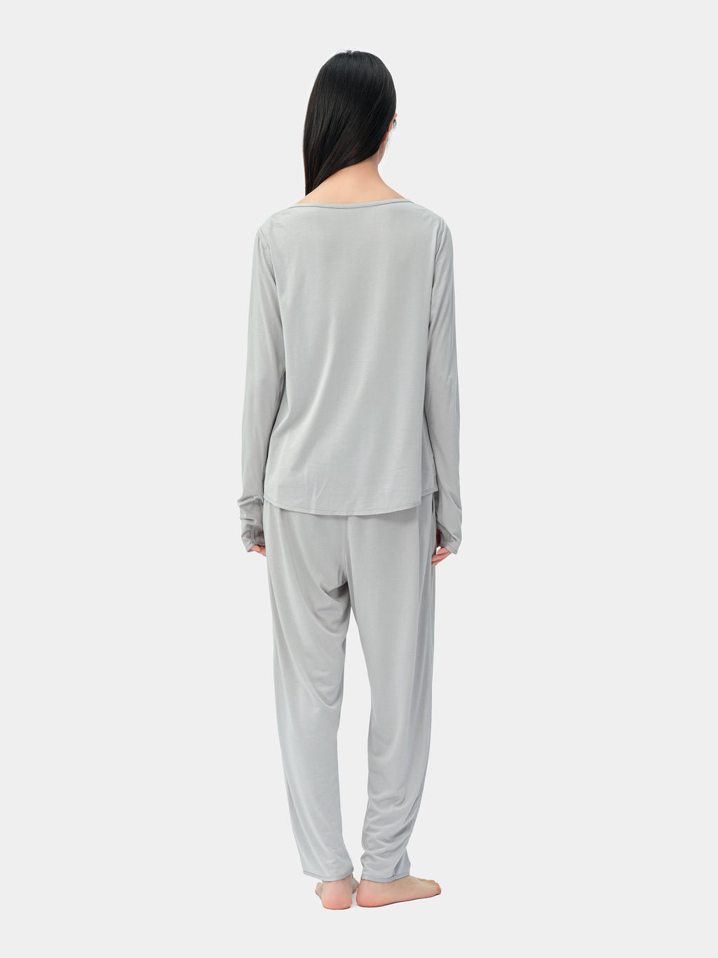 tbh Wōdrobe PLA Skin-Friendly Sleepwear Set Long Sleeve – Grey
