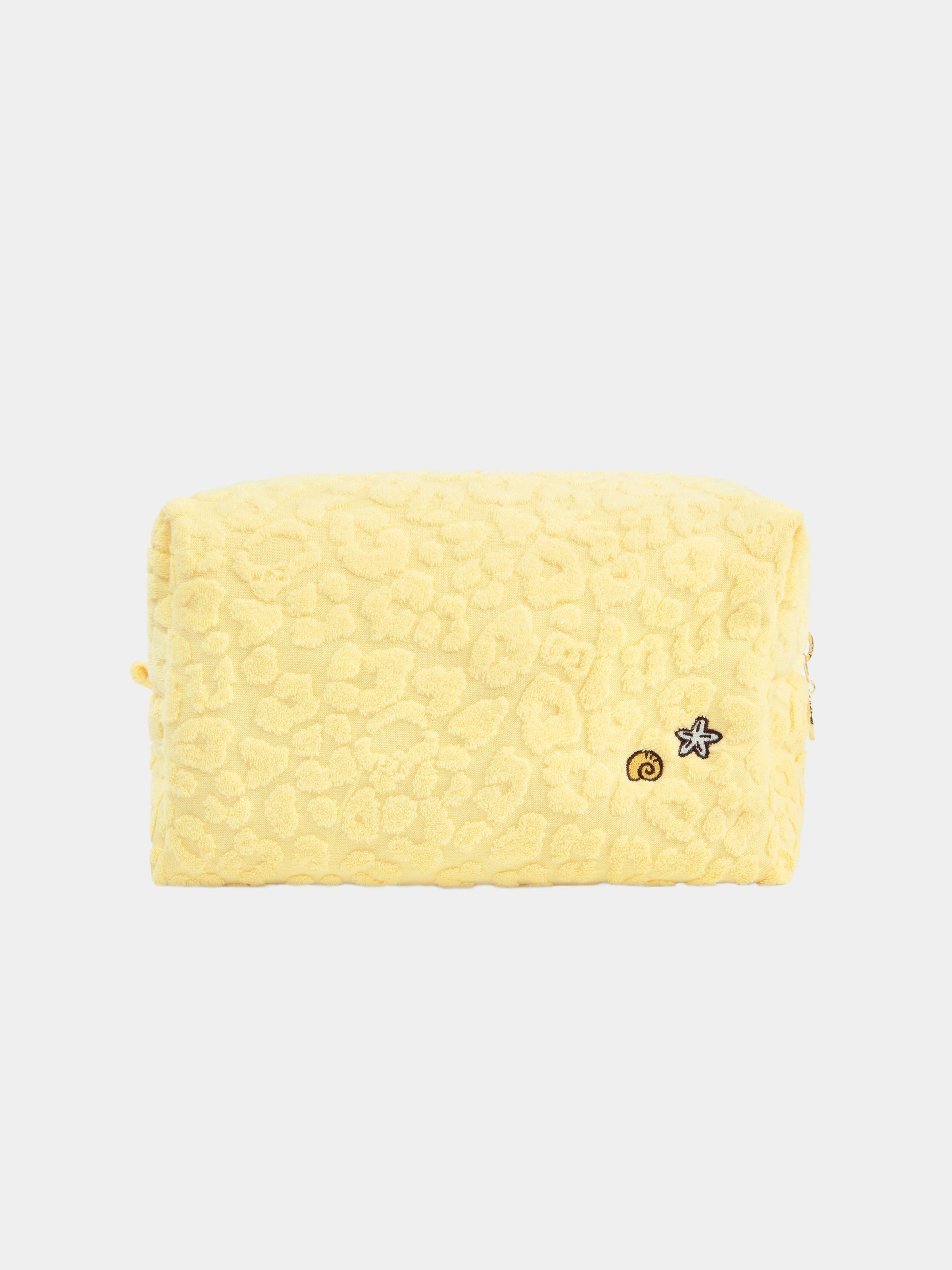 "Hello Kitty" Terry Box Cosmetic Bag – Sunbeam Leopard – Medium