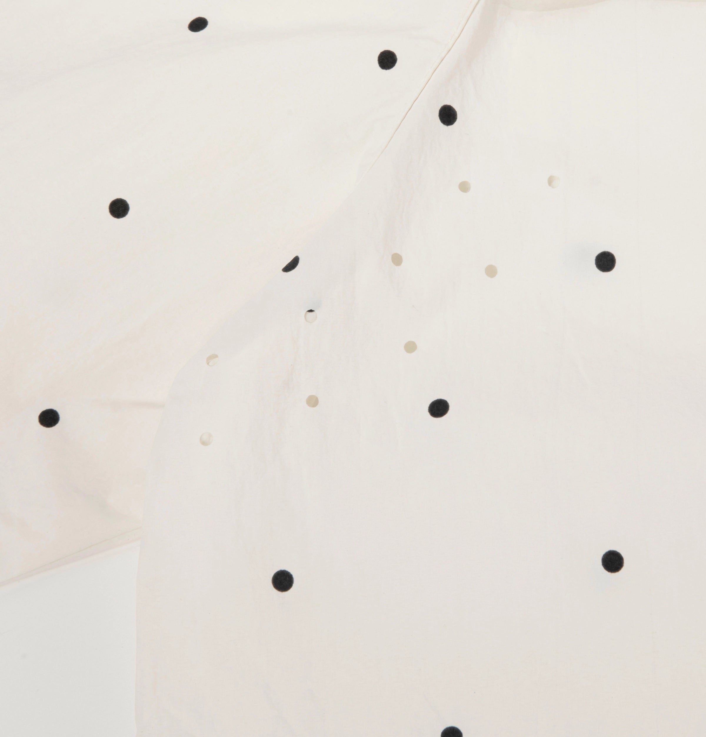 Panda PomPom Sun-pretective Outdoor Jacket White Polka Dot