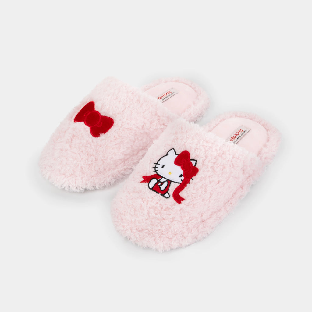 "Hello Kitty" Fluffy Slippers – Sakura Pink