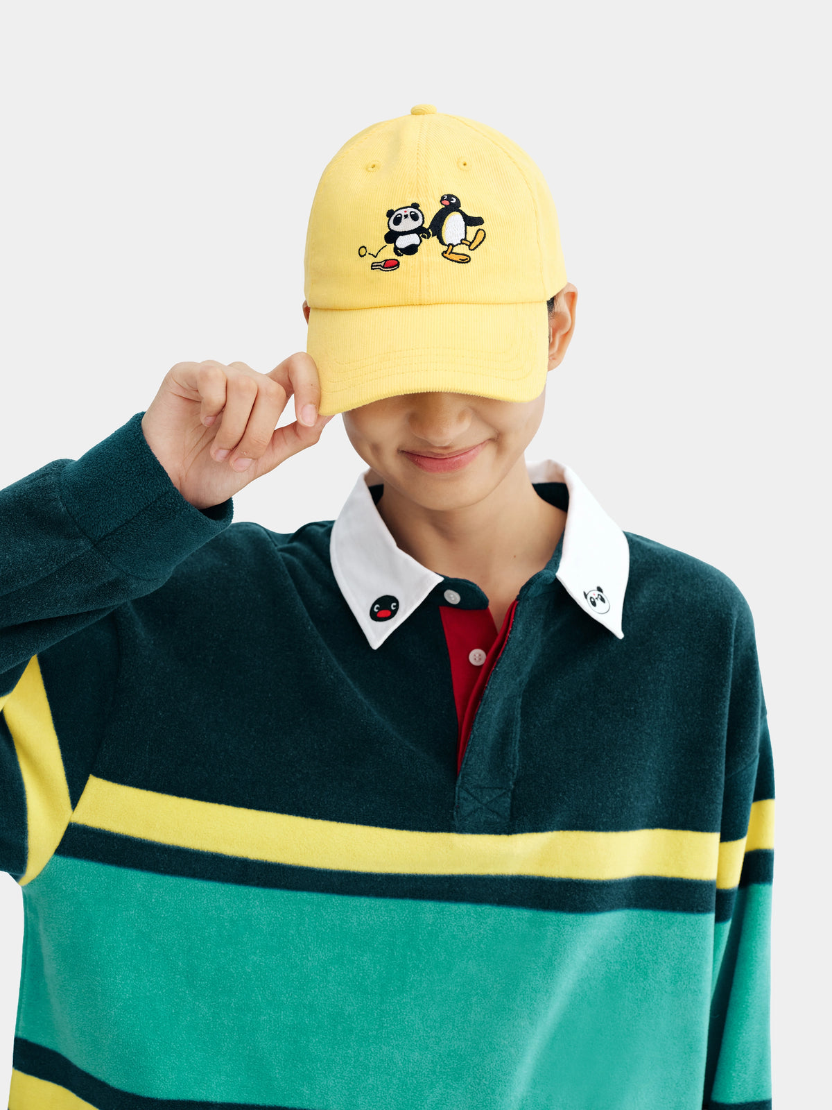 PIN!POM! Embroidered Cap – Yellow