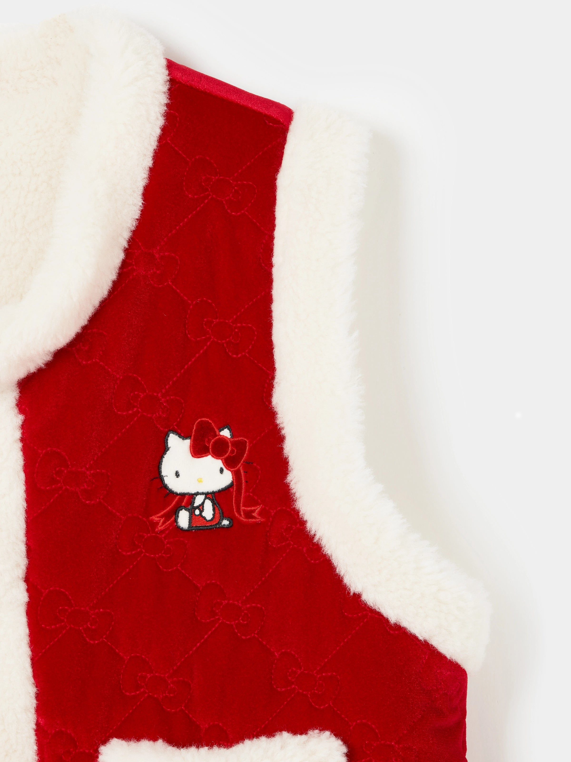 "Hello Kitty" Reversible Velvet Quilted Home Vest