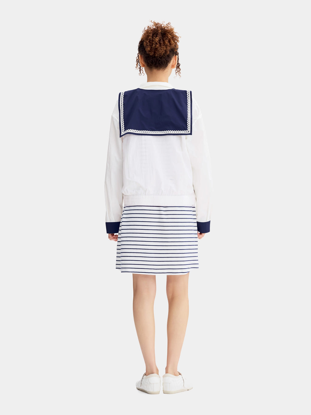 "Hello Kitty" Sailor Collar Outdoor Sun Protection Jacket