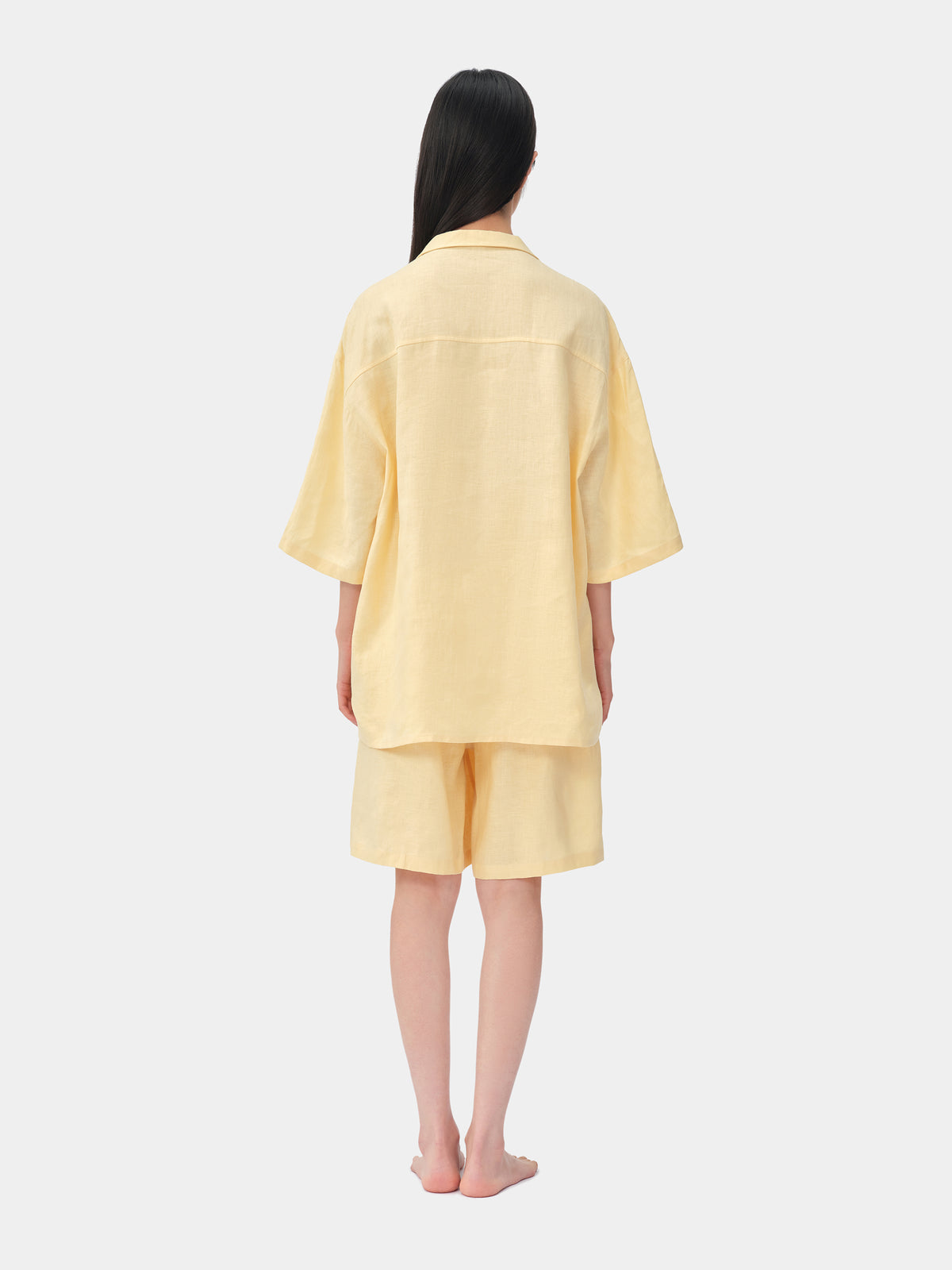 tbh Wōdrobe Hemp Loungewear Set Short Sleeve – Húlu Yellow