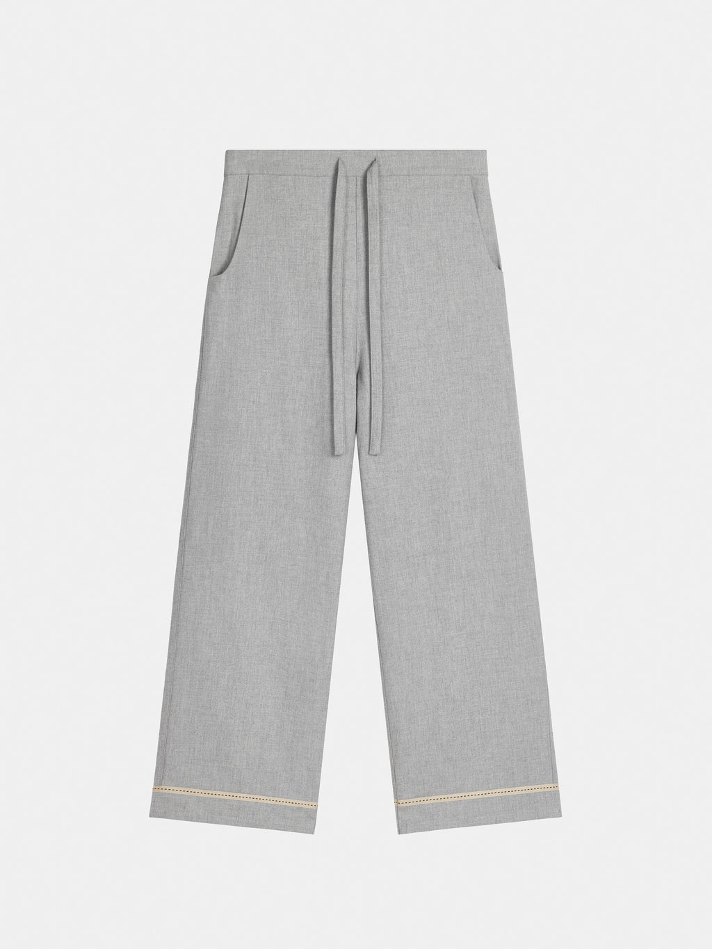 "Frame" Australian Wool-Cotton Loungewear Set – Heather Grey