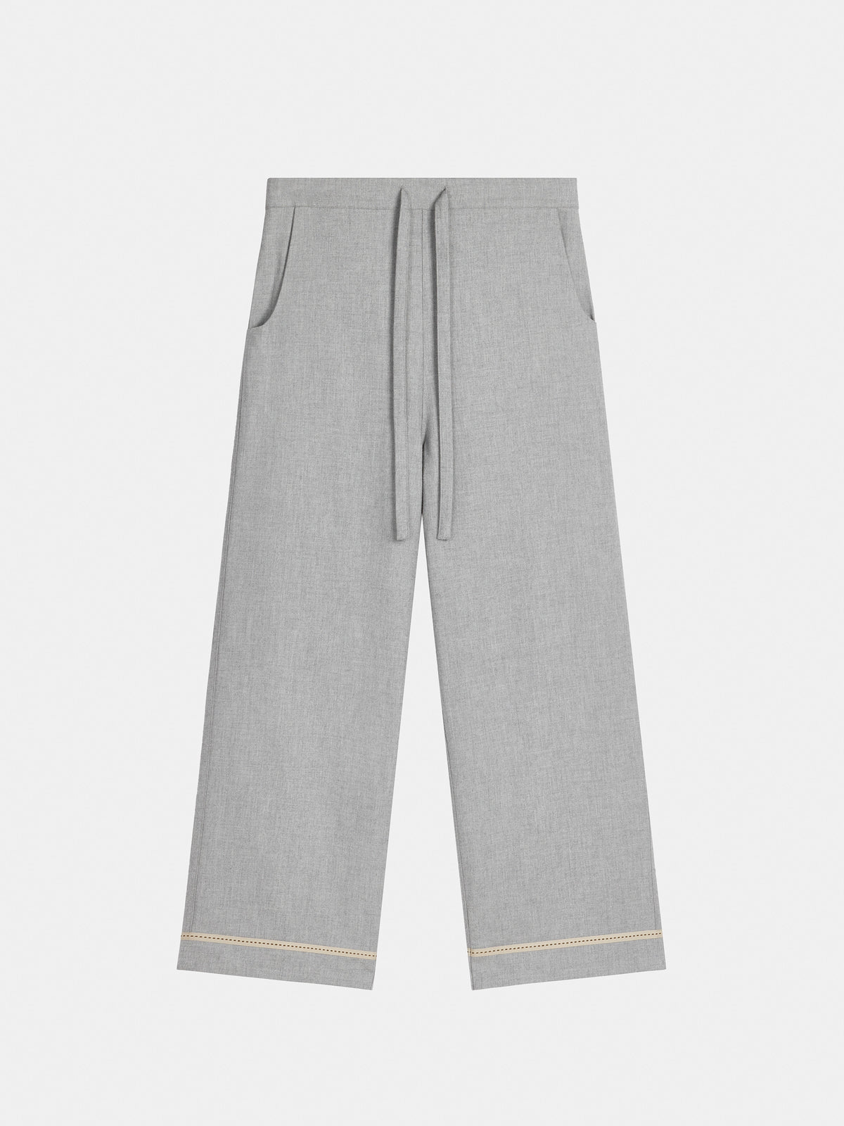 "Frame" Australian Wool-Cotton Loungewear Set – Heather Grey