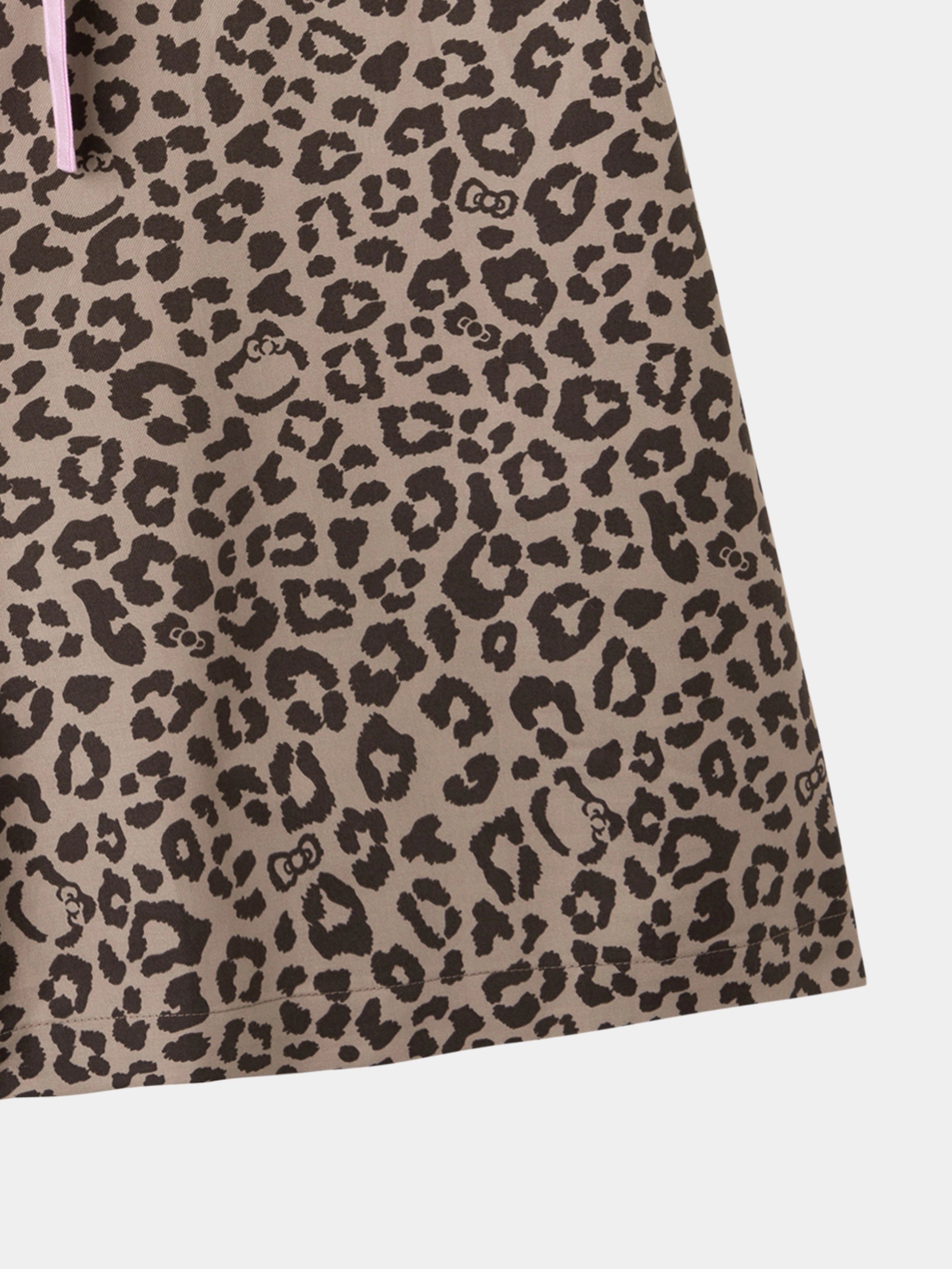 "Hello Kitty" Tencel Cotton Blend Short Sleeve Loungewear Set – Leopard