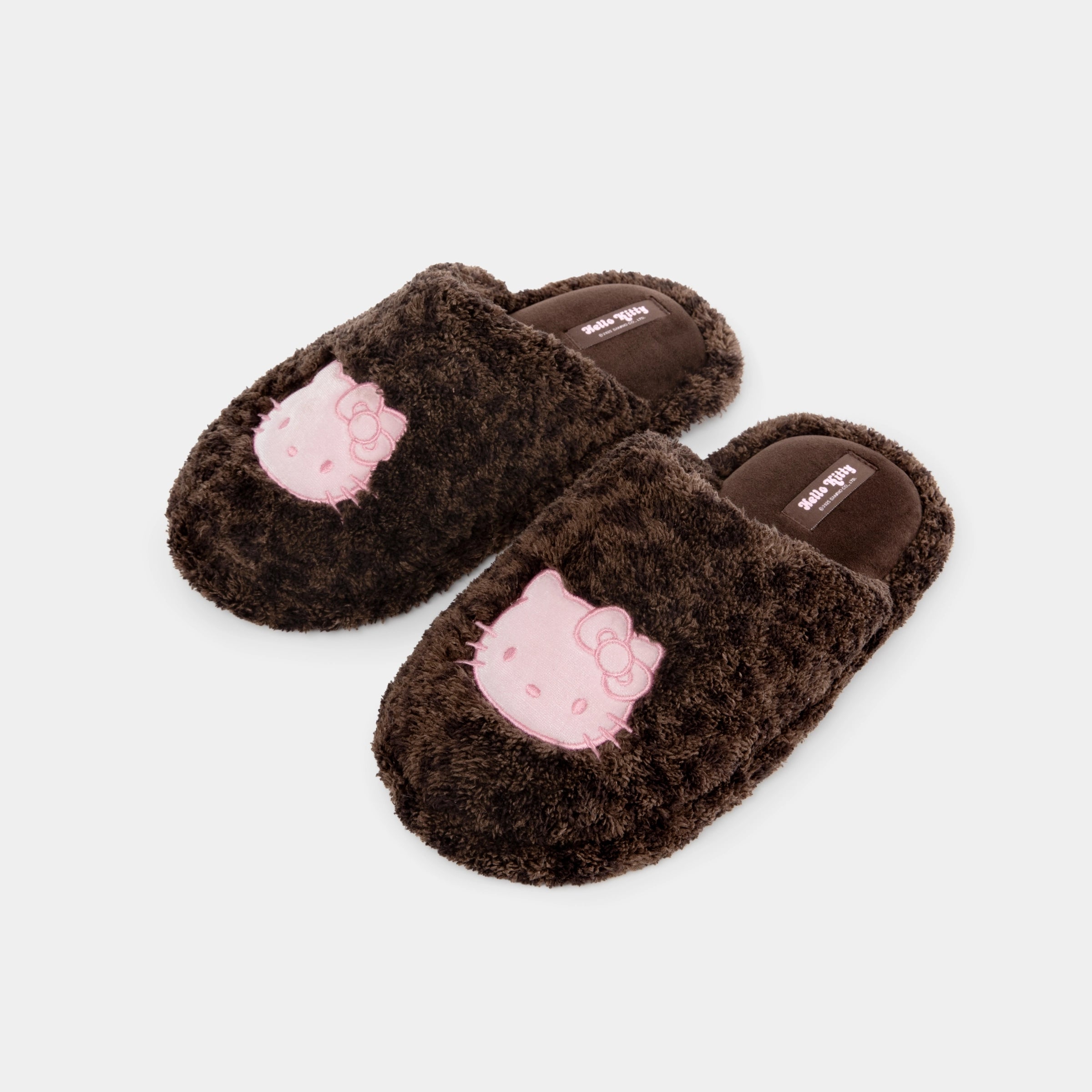 “Hello Kitty” Fluffy Slippers Choco