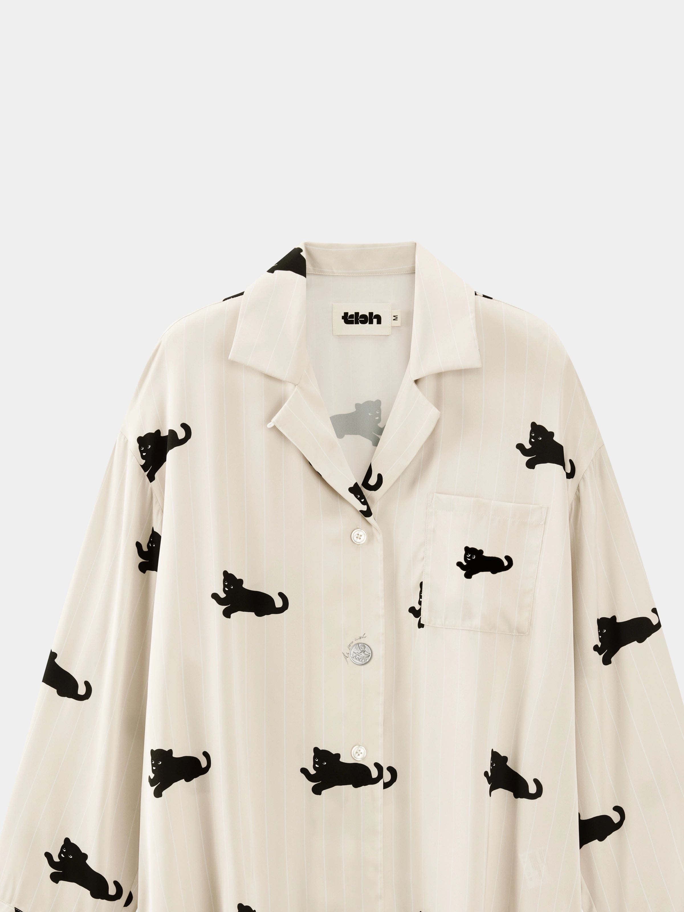 “Urban Jungle” Satin Loungewear Set Camel