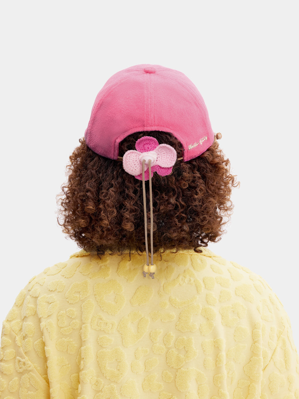 "Hello Kitty" Terry Baseball Cap – Hot Pink
