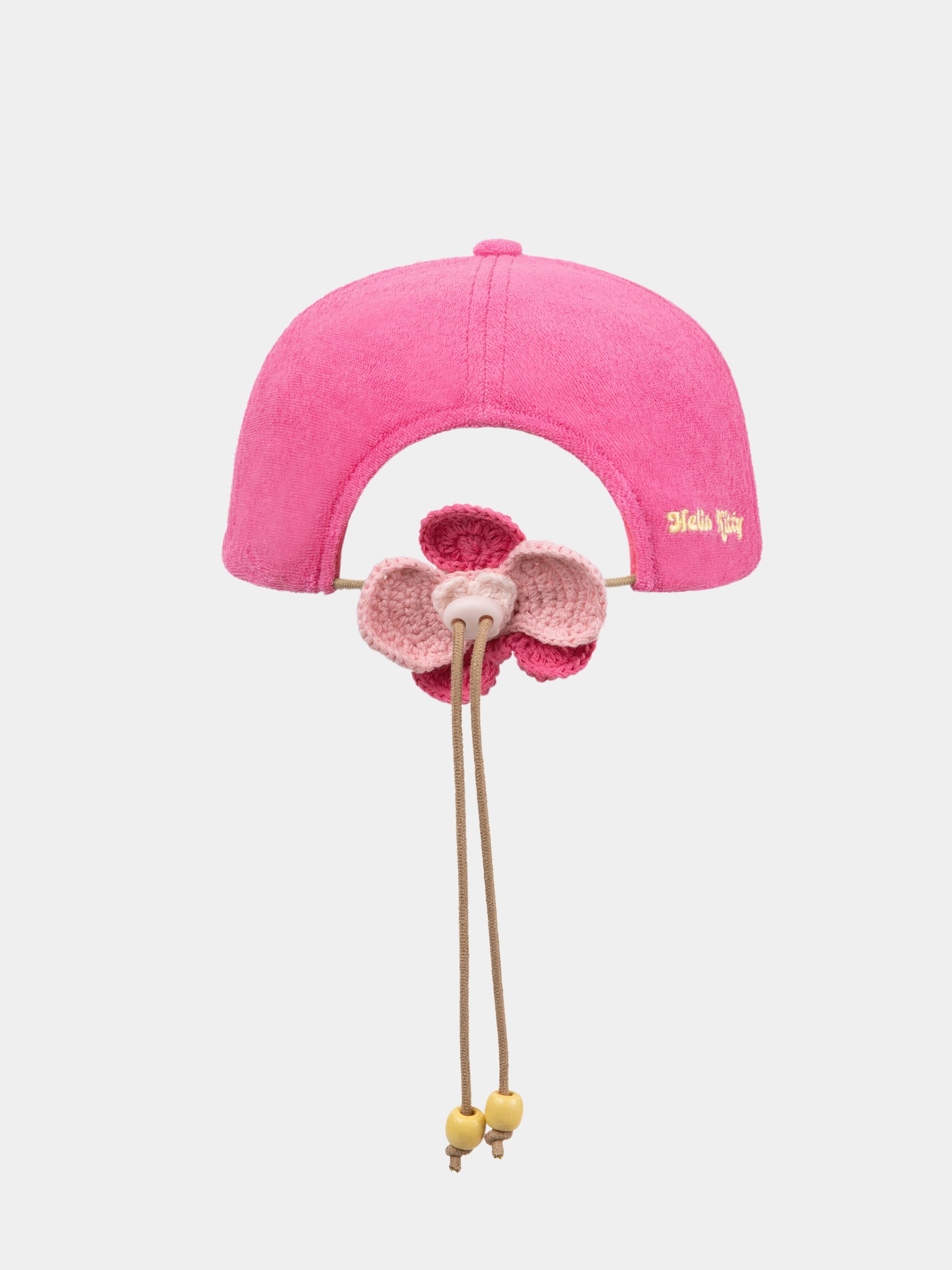 "Hello Kitty" Terry Baseball Cap – Hot Pink