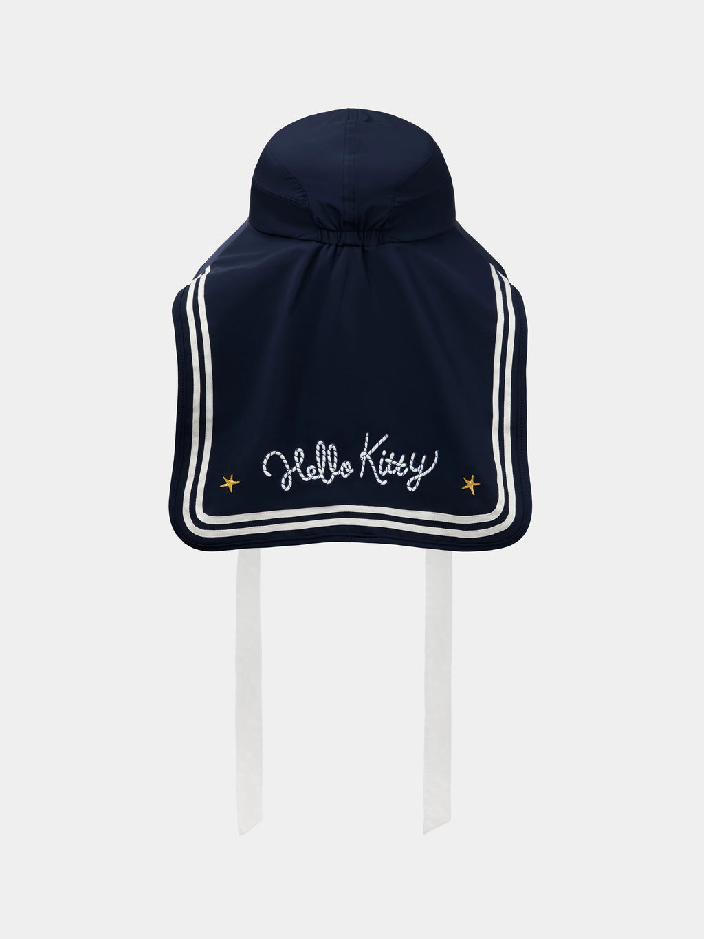 "Hello Kitty" Nautical Sun Hat – Navy Blue