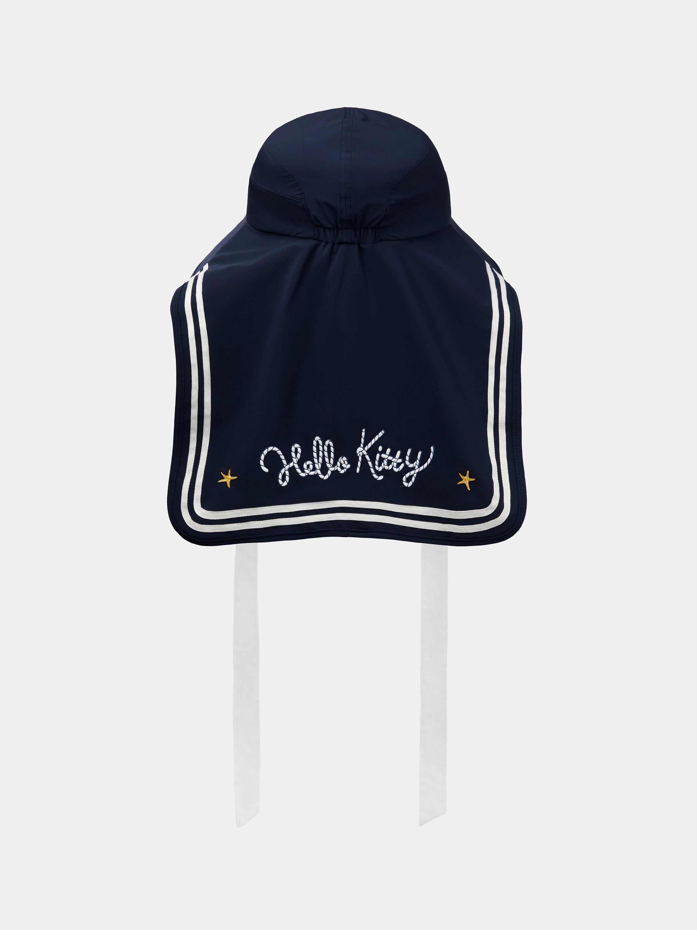 "Hello Kitty" Nautical Sun Hat – Navy Blue