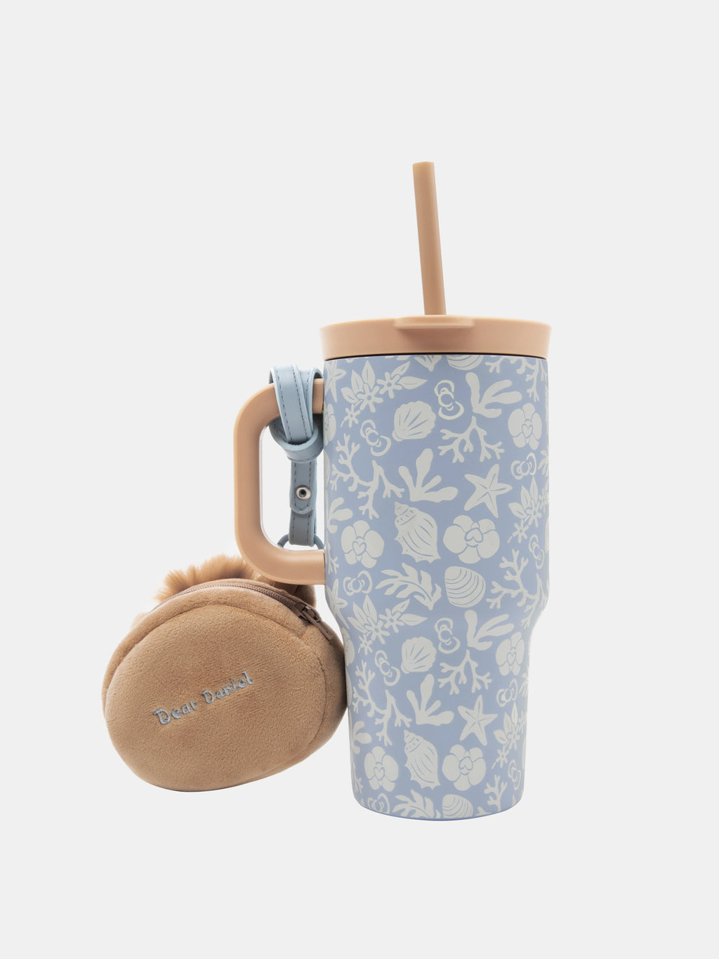 "Dear Daniel" Stainless Steel Travel Tumbler (With Mini Frame Purse) – Breezy Blue – 600ml