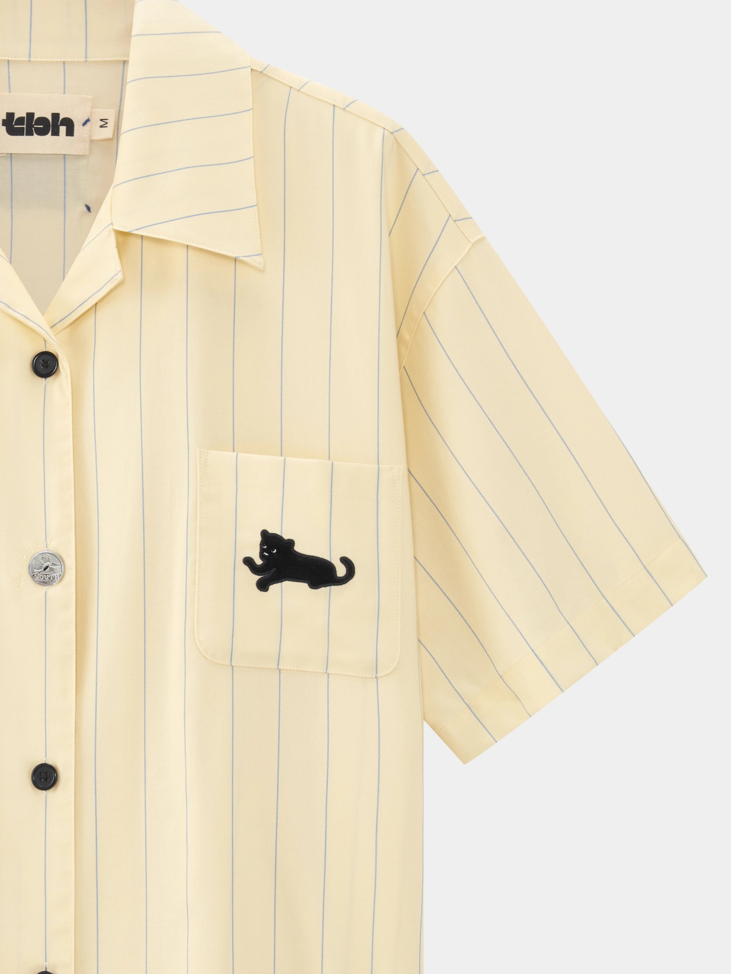 “Urban Jungle” Tencel Cotton Blend Short Sleeve Loungewear Set Dandelion Yellow