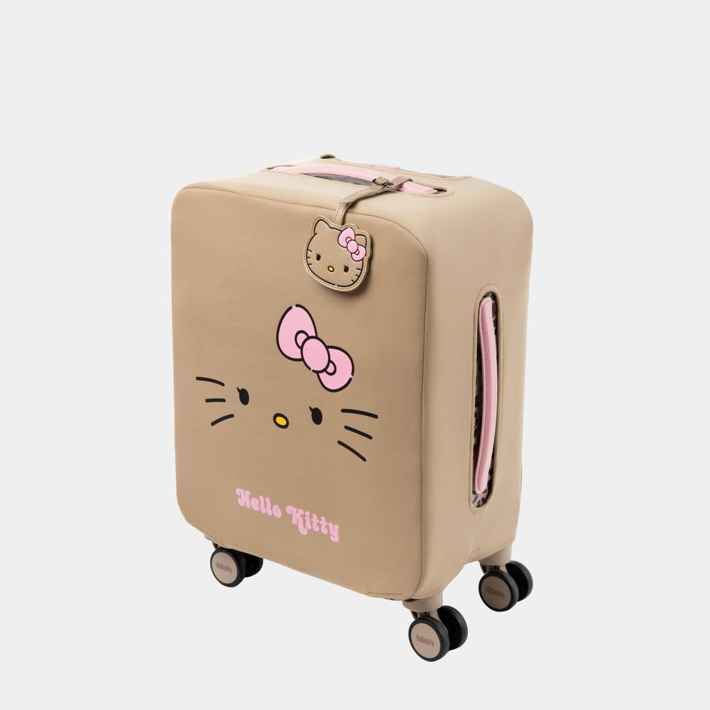 "Hello Kitty" 18-Inch Faux Leather Carry-On Suitcase (With Dust Cover)