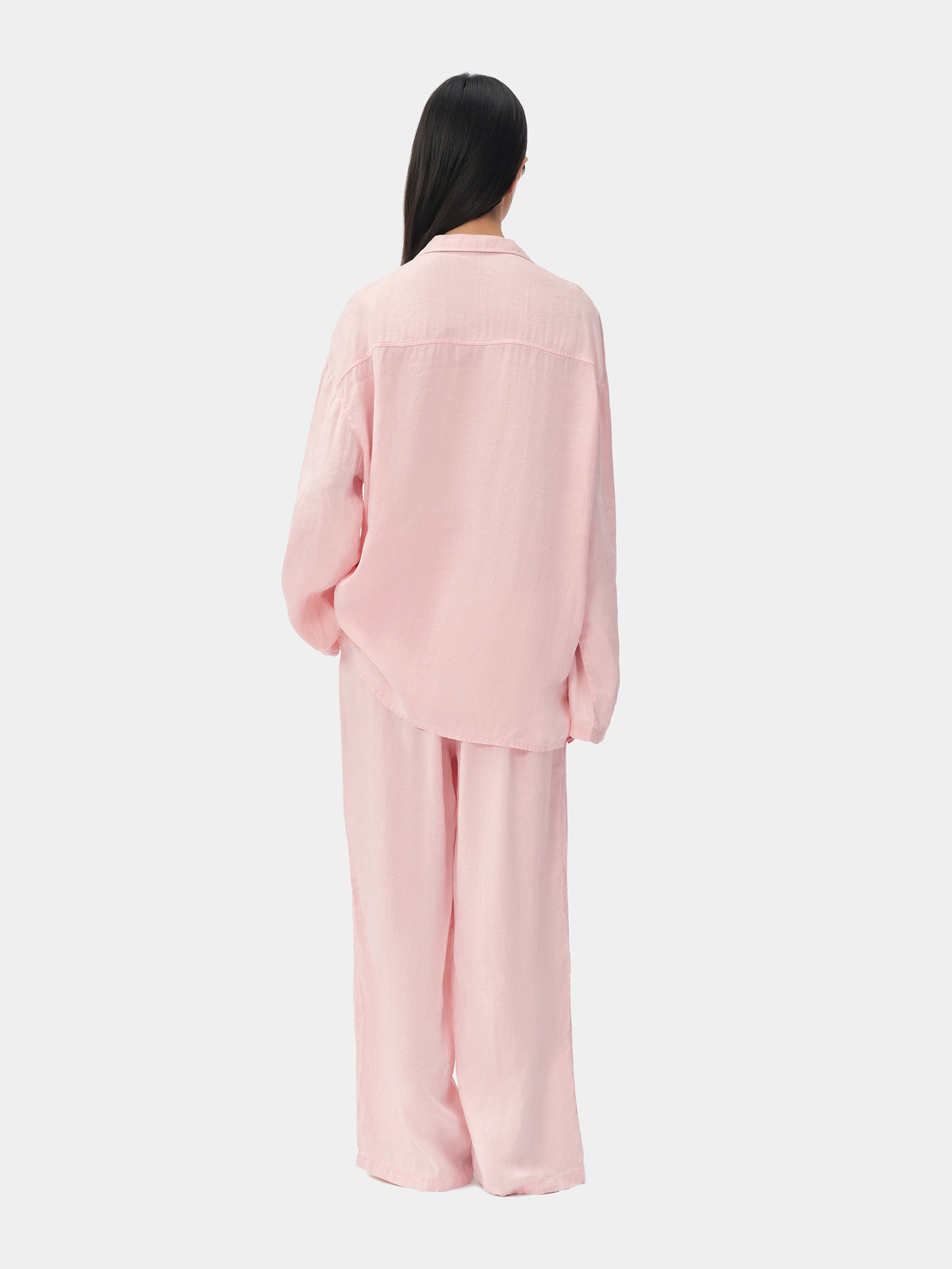 tbh Wōdrobe Natural-Dyed Hemp Loungewear Set Long Sleeve – Madder Rose