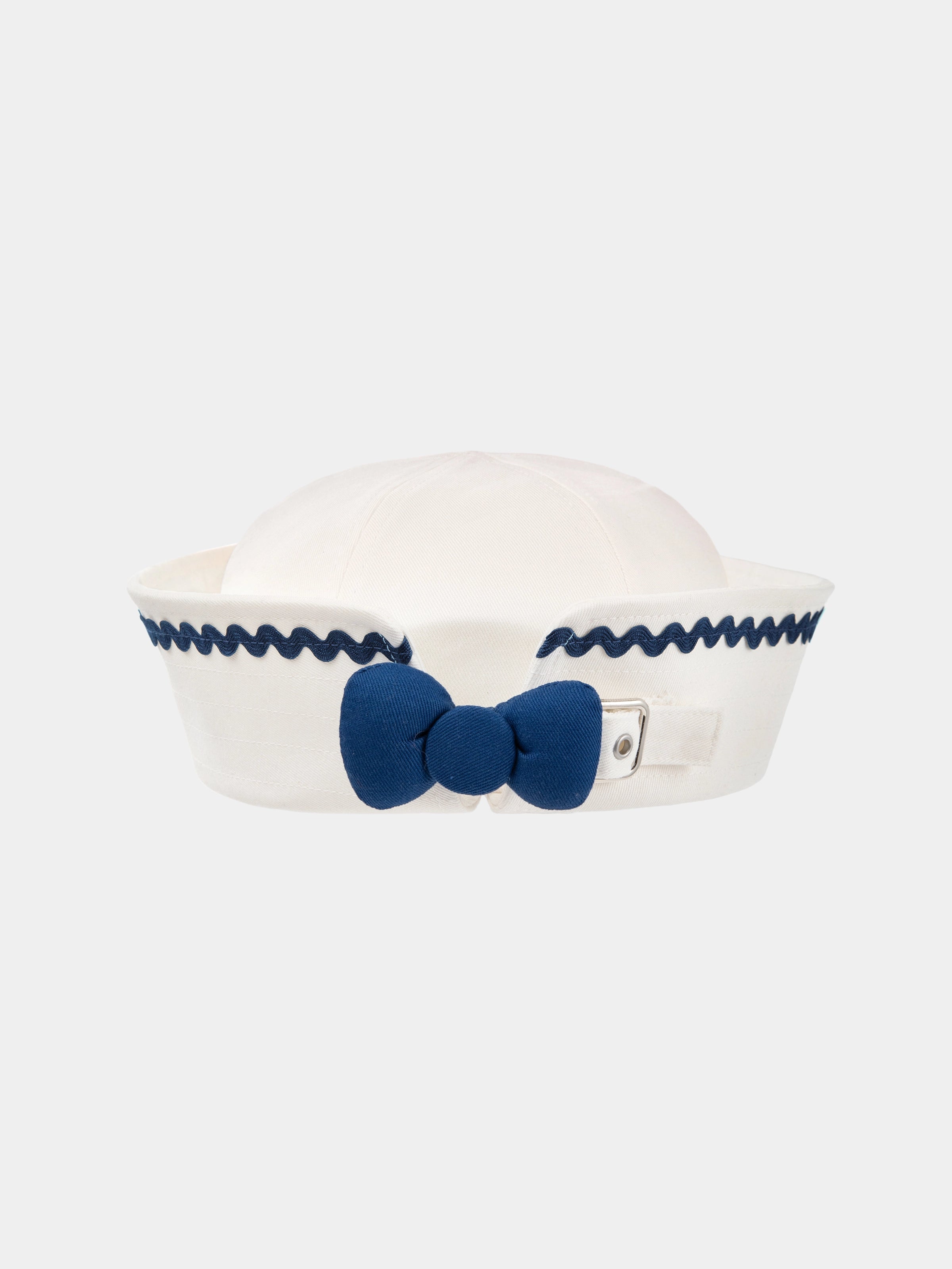"Hello Kitty" Convertible Sailor Hat – Seashell White