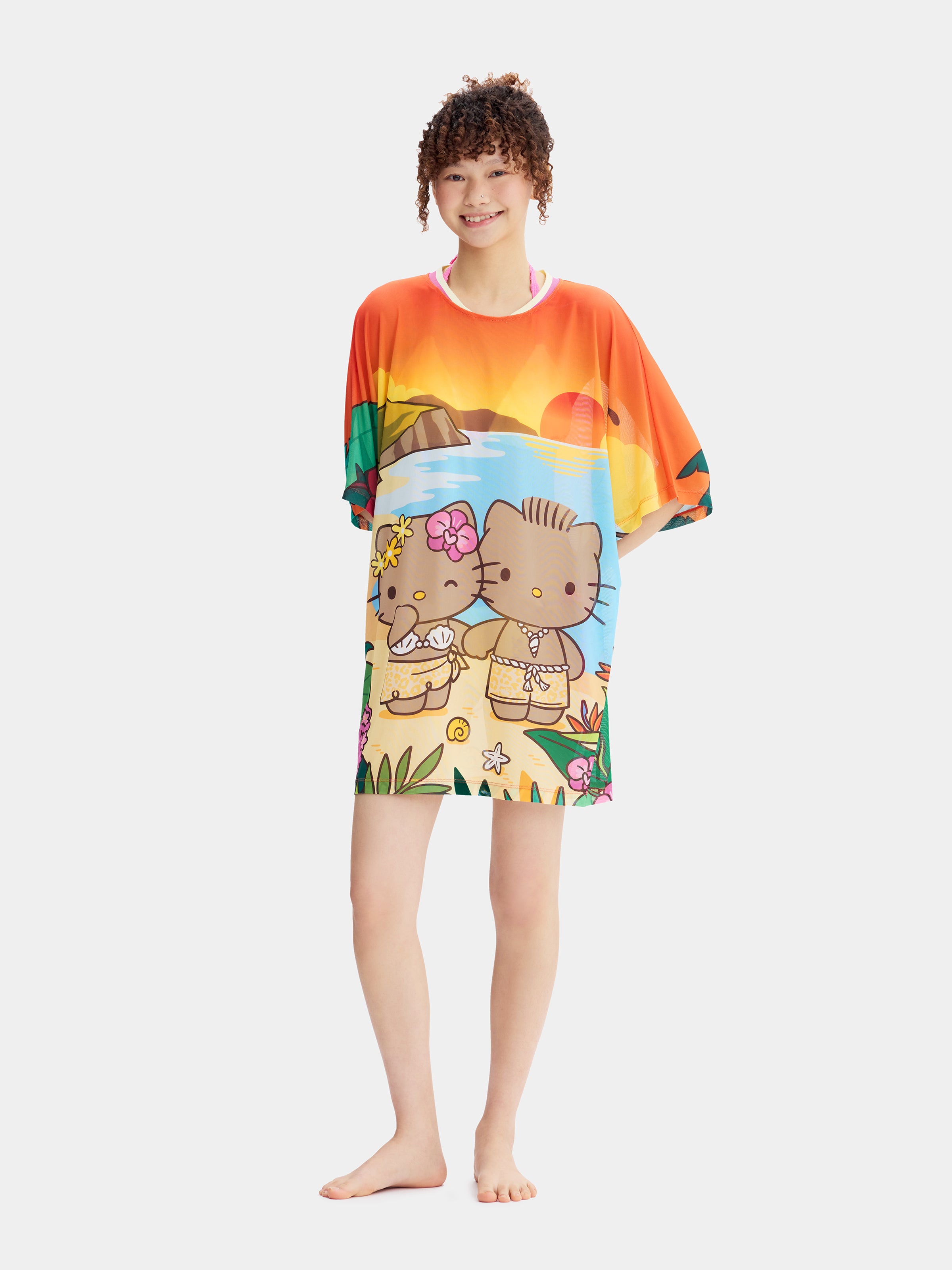 "Hello Kitty & Dear Daniel" Mesh T-Shirt – Watching Sunsets Together