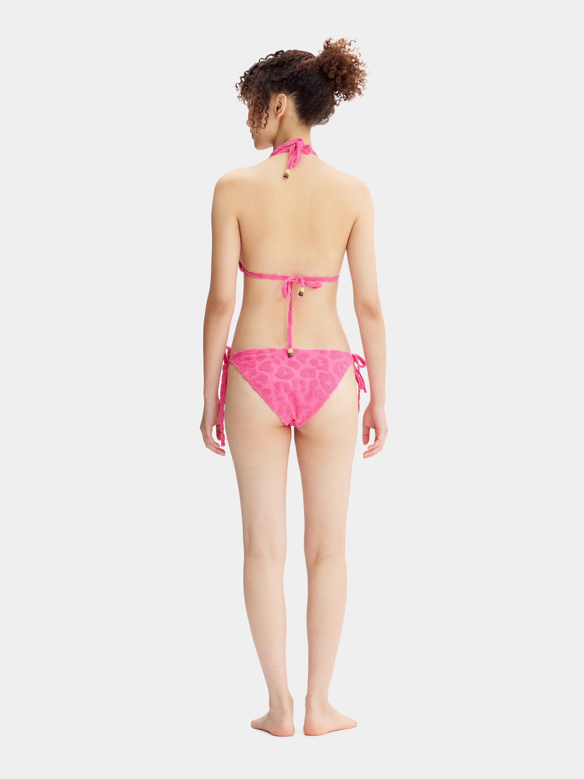 "Hello Kitty" Terry Bikini Set – Hot Pink Leopard