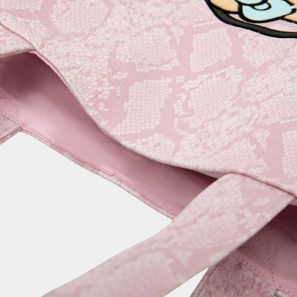 "Hello Kitty" Tote Bag – Pink Snake Print