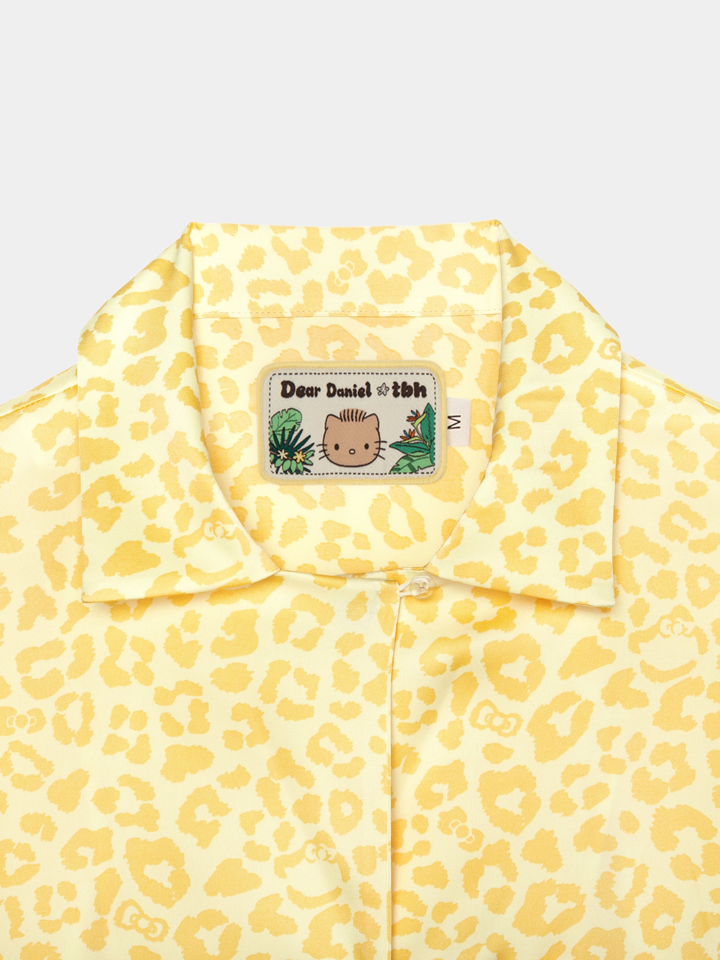 "Dear Daniel" Satin Loungewear Set Long Sleeve – Sunbeam Leopard