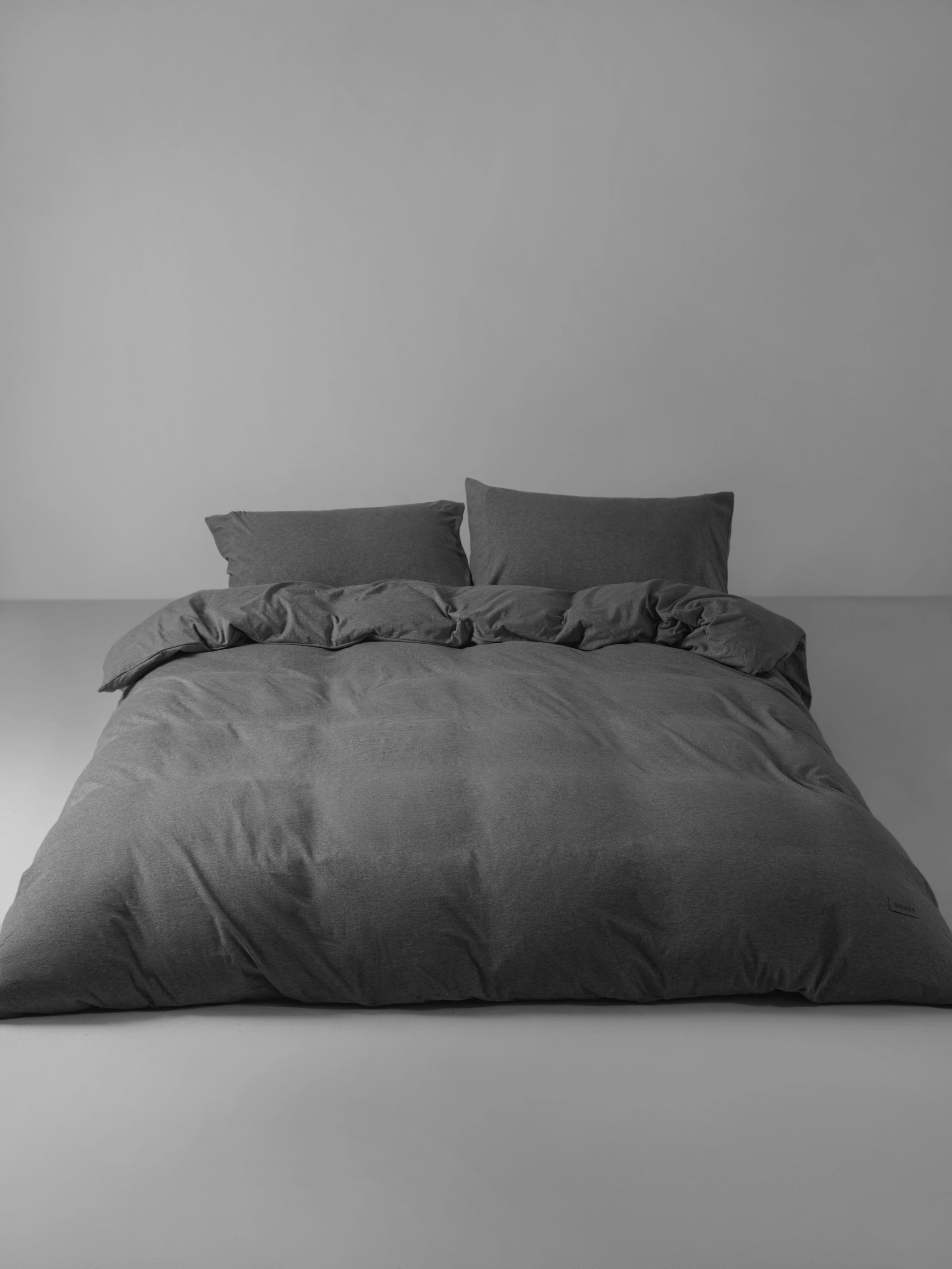 Cotton Heavyweight Jersey Bedding Set Gray 50%