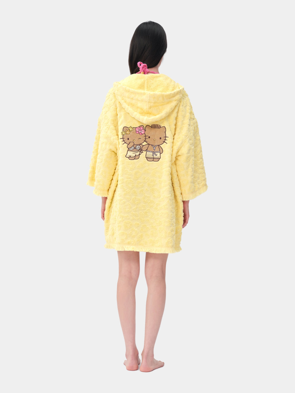 "Hello Kitty" Terry Hooded Cover Up – Sunbeam Leopard