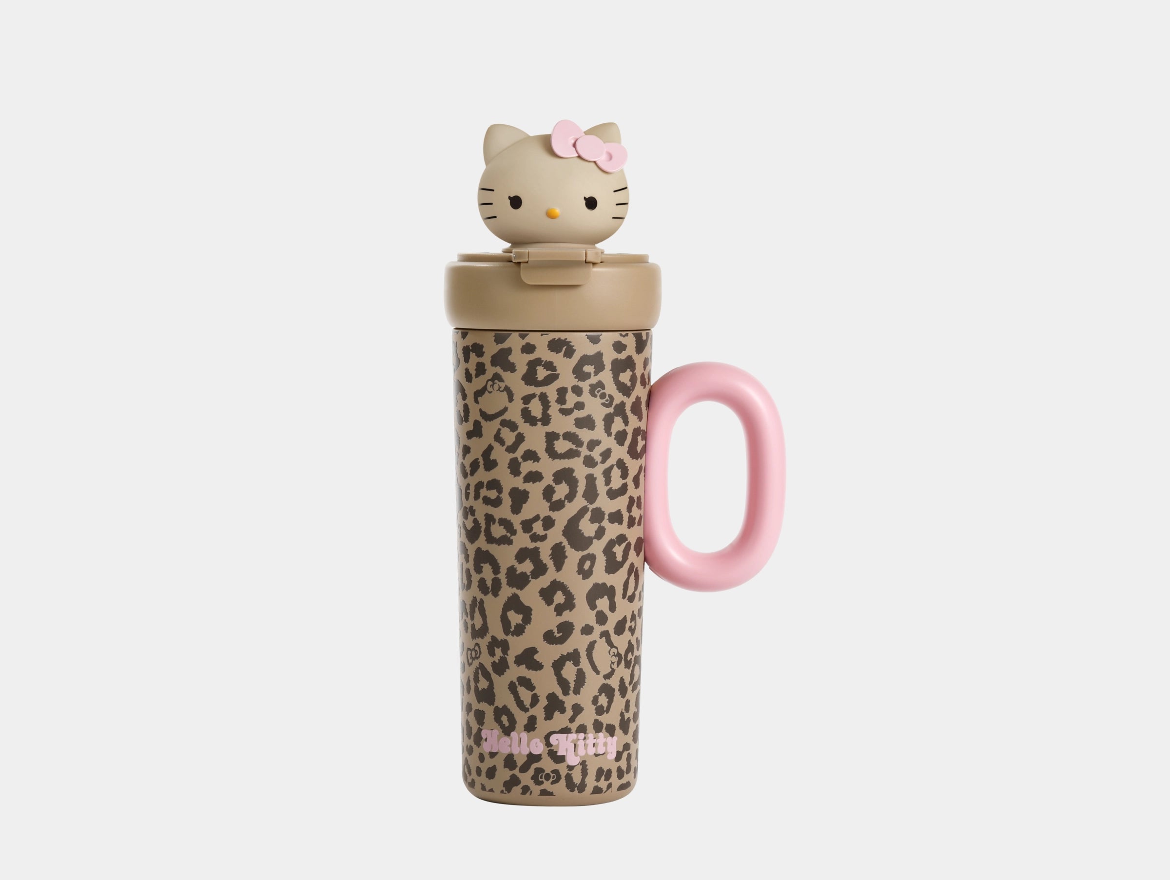 "Hello Kitty" Sun-Kissed Stainless Steel Insulated Tumbler (With Mini Bag) – Leopard