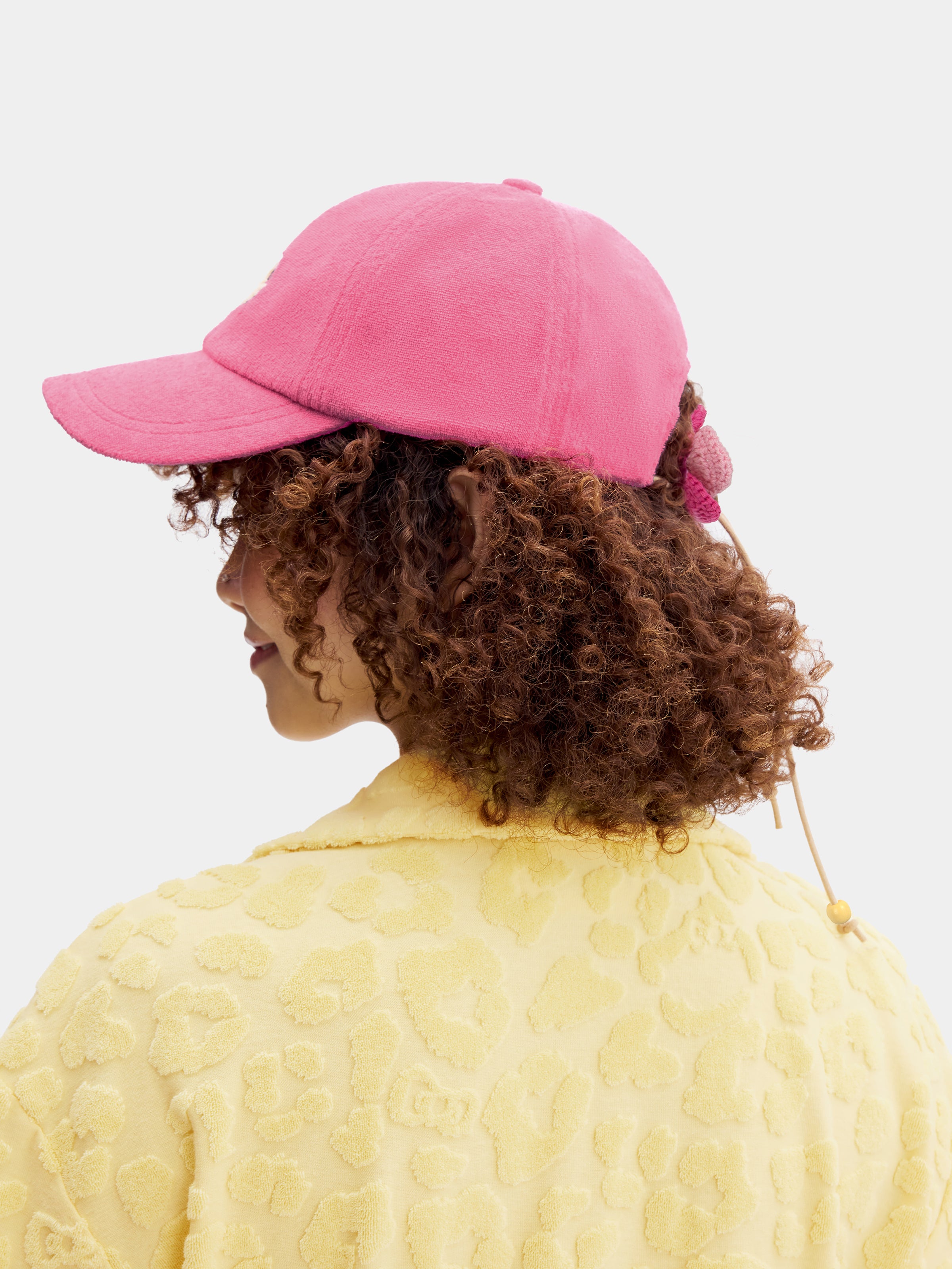 "Hello Kitty" Terry Baseball Cap – Hot Pink