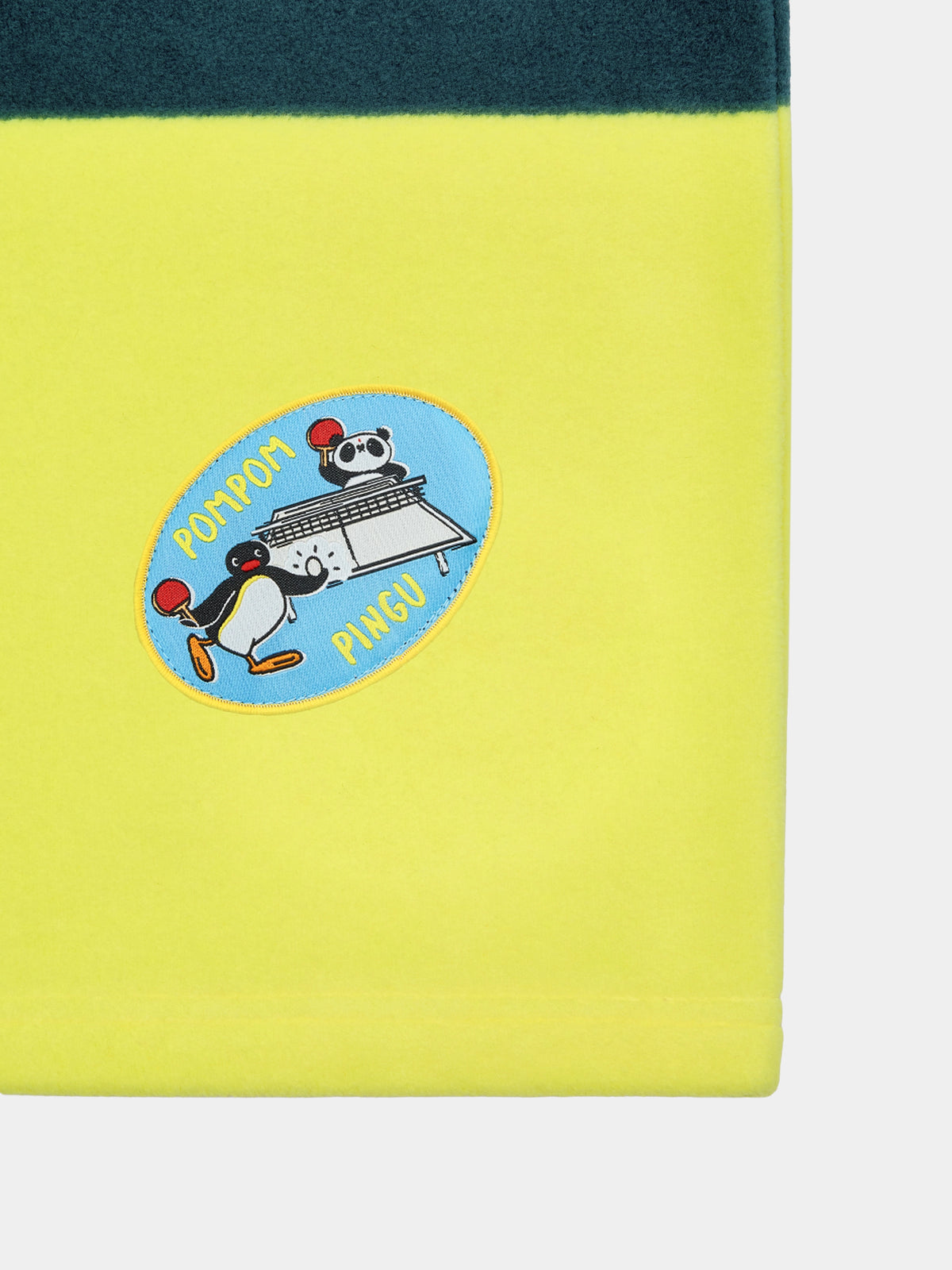 ชุดลำลองเสื้อโปโลผ้าฟลีซ PIN!POM! - แขนยาว - ลายทางสีเหลืองและน้ำตาล