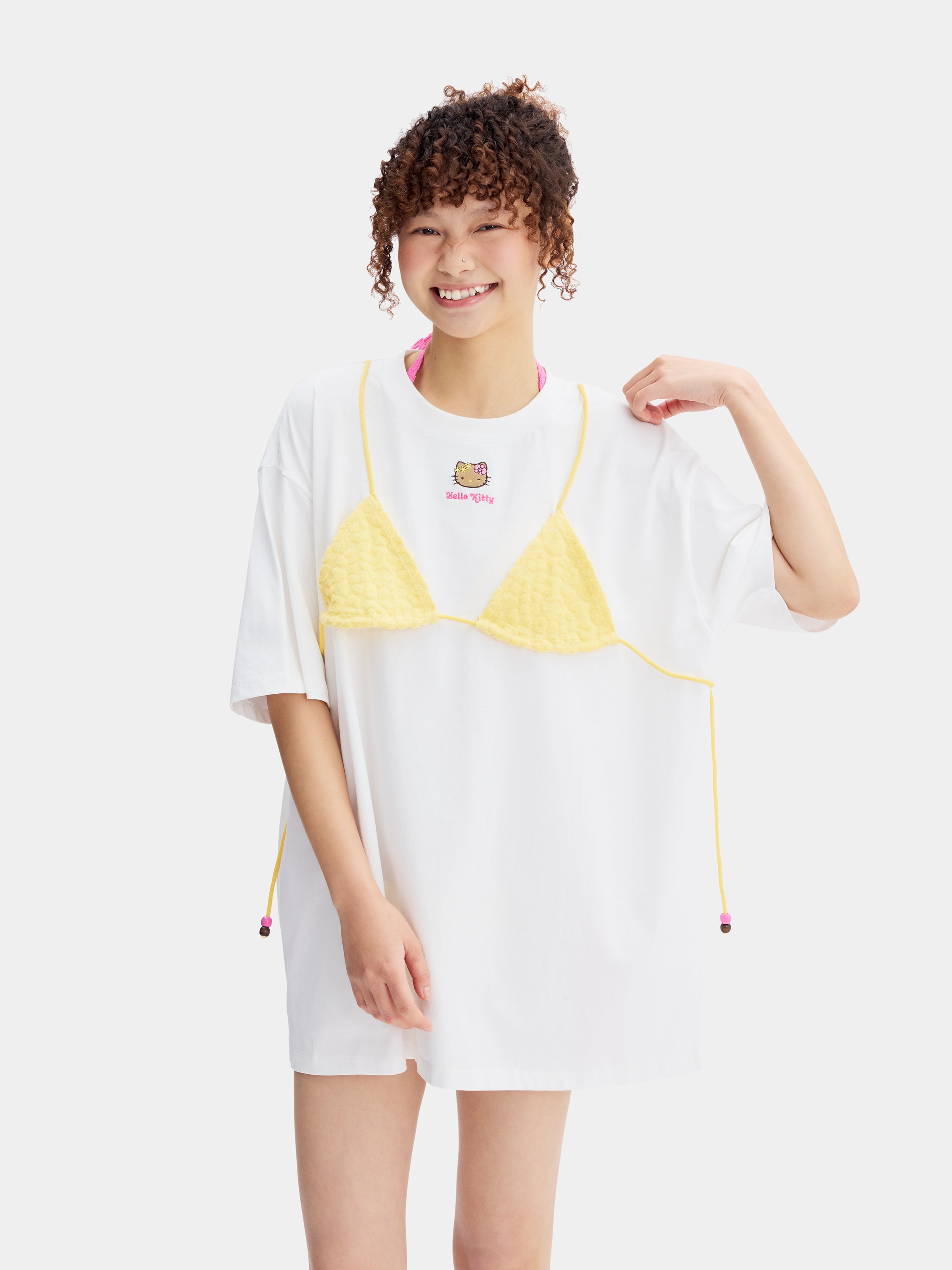 "Hello Kitty" Bikini Print T-Shirt – Sunbeam Leopard