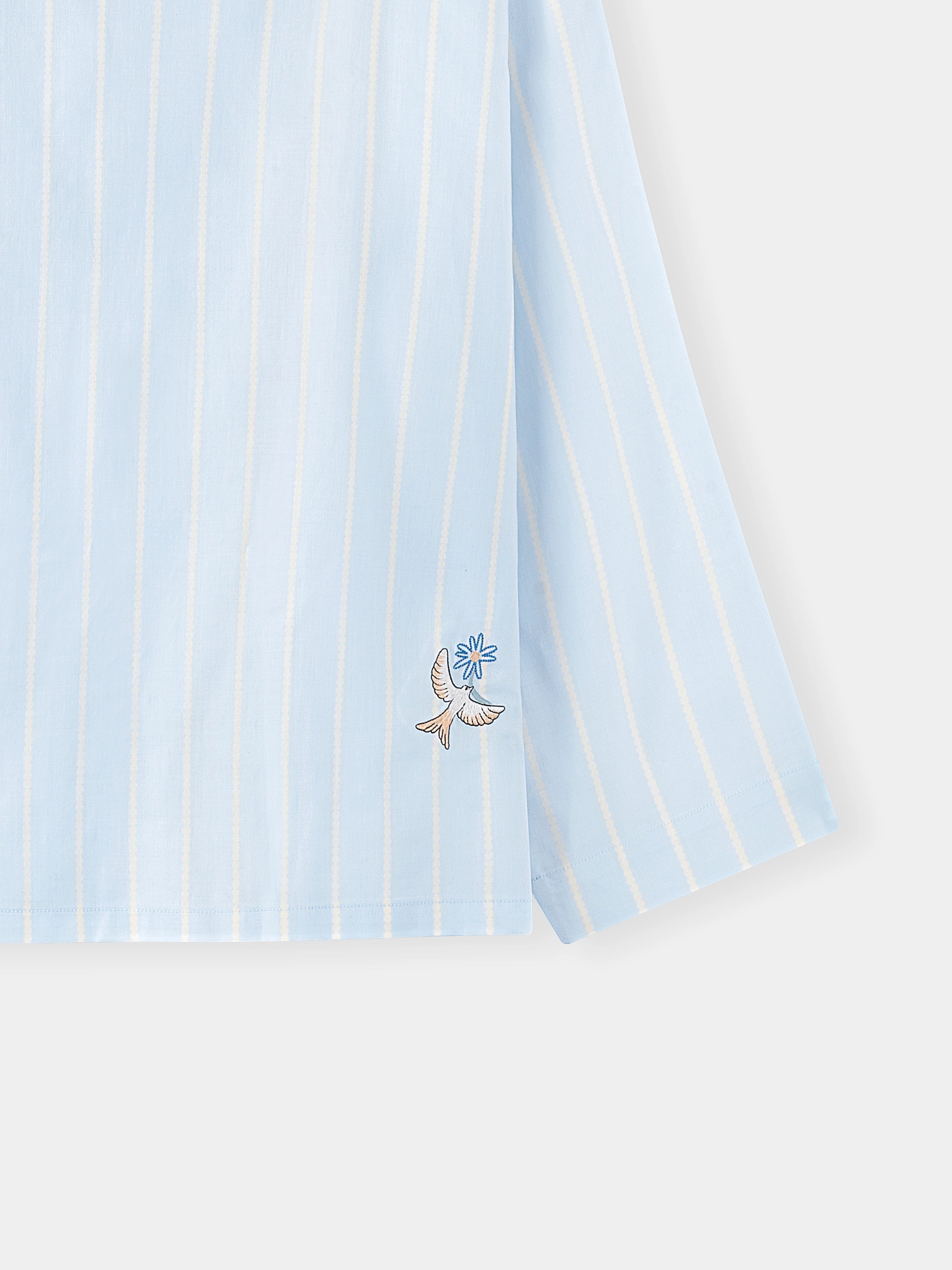 “Urban Jungle” Tencel Cotton Blend Loungewear Set Water Blue
