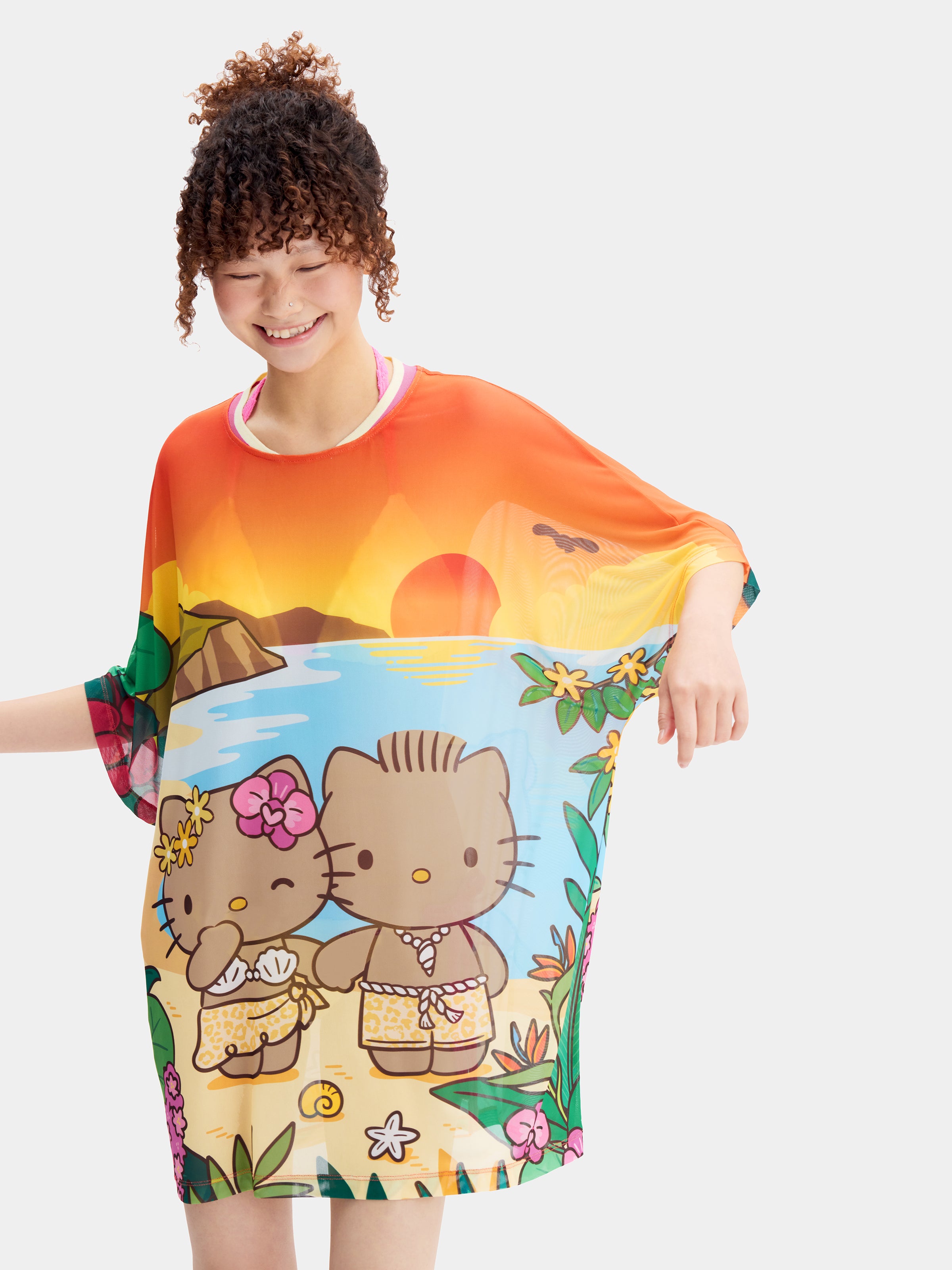 "Hello Kitty & Dear Daniel" Mesh T-Shirt – Watching Sunsets Together