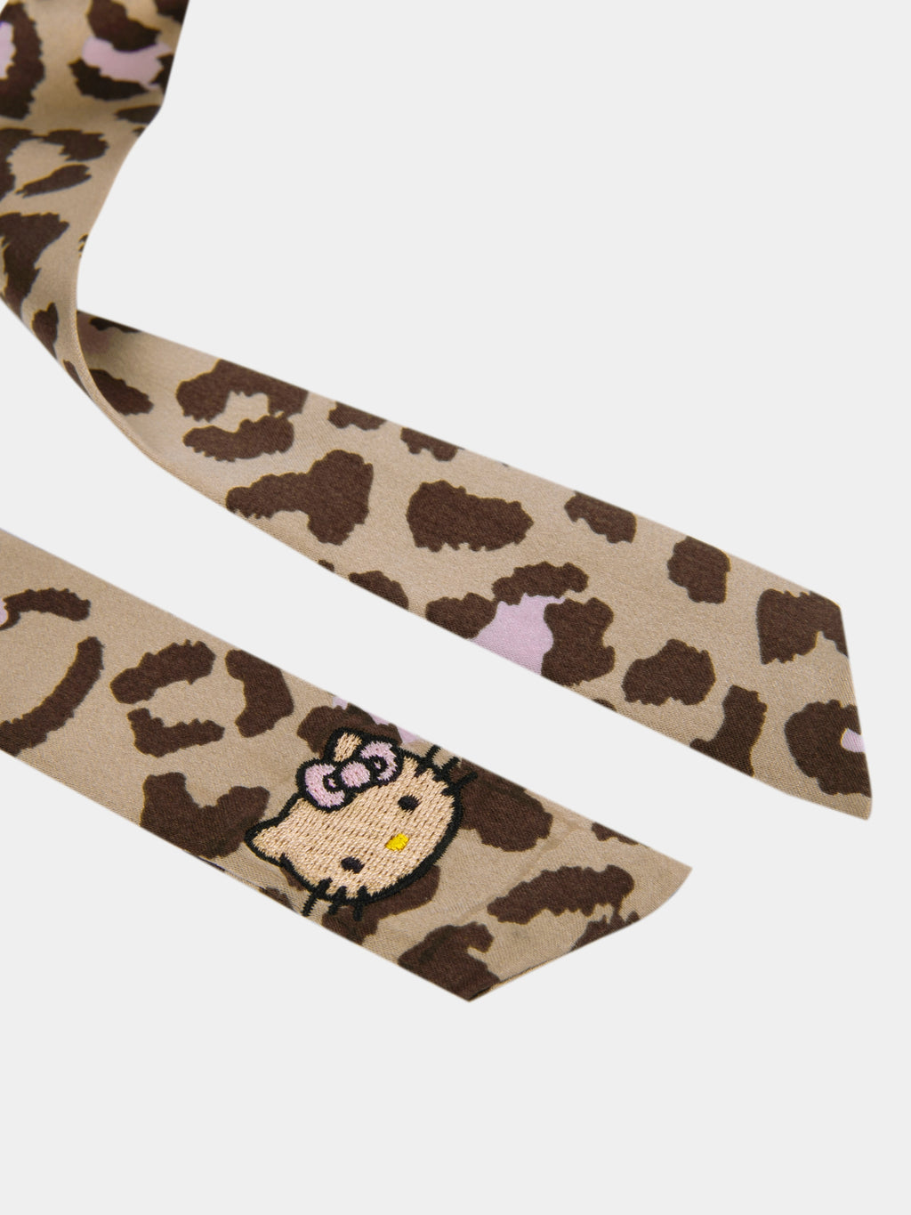 "Hello Kitty" Premium Heavy Mulberry Silk Robe – Leopard