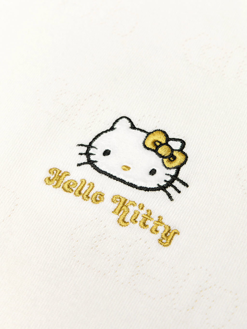 "Hello Kitty" Stretch Cotton Jersey Polo Skort Set – Pearl White