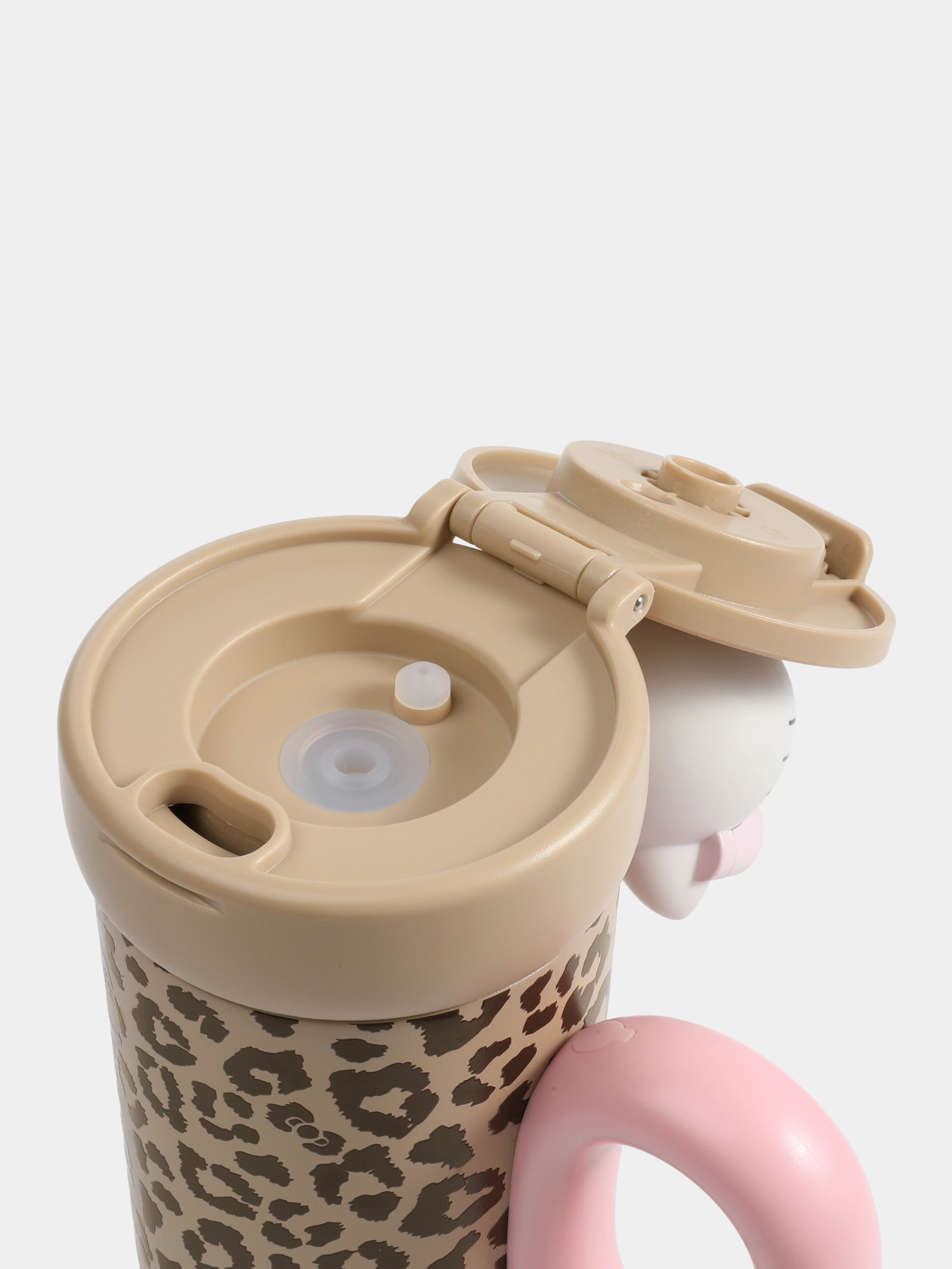 "Hello Kitty" Sun-Kissed Stainless Steel Insulated Tumbler (With Mini Bag) – Leopard
