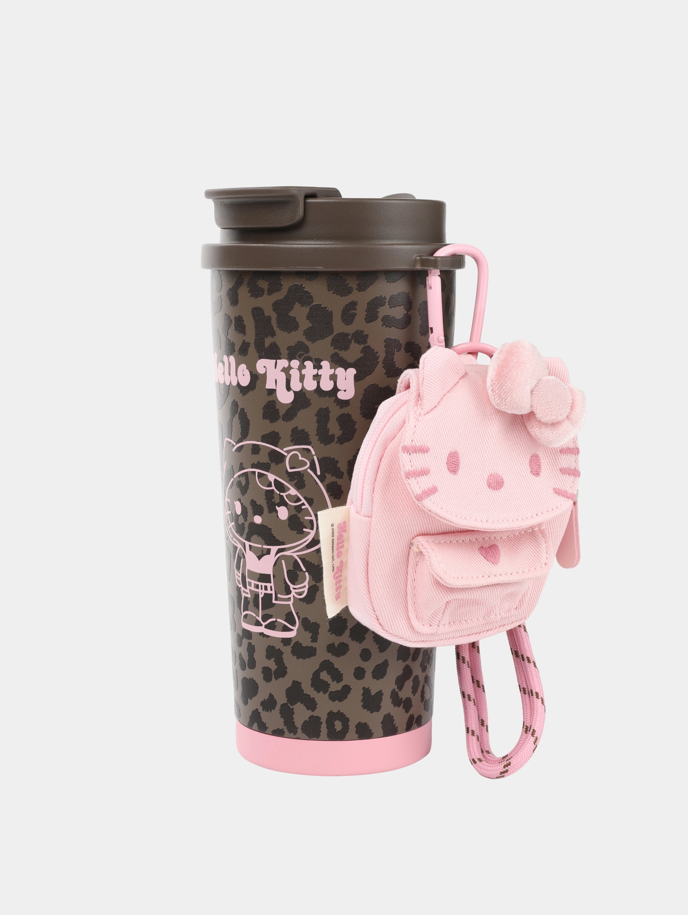 "Hello Kitty" Stainless Steel Travel Tumbler – Choco Pink