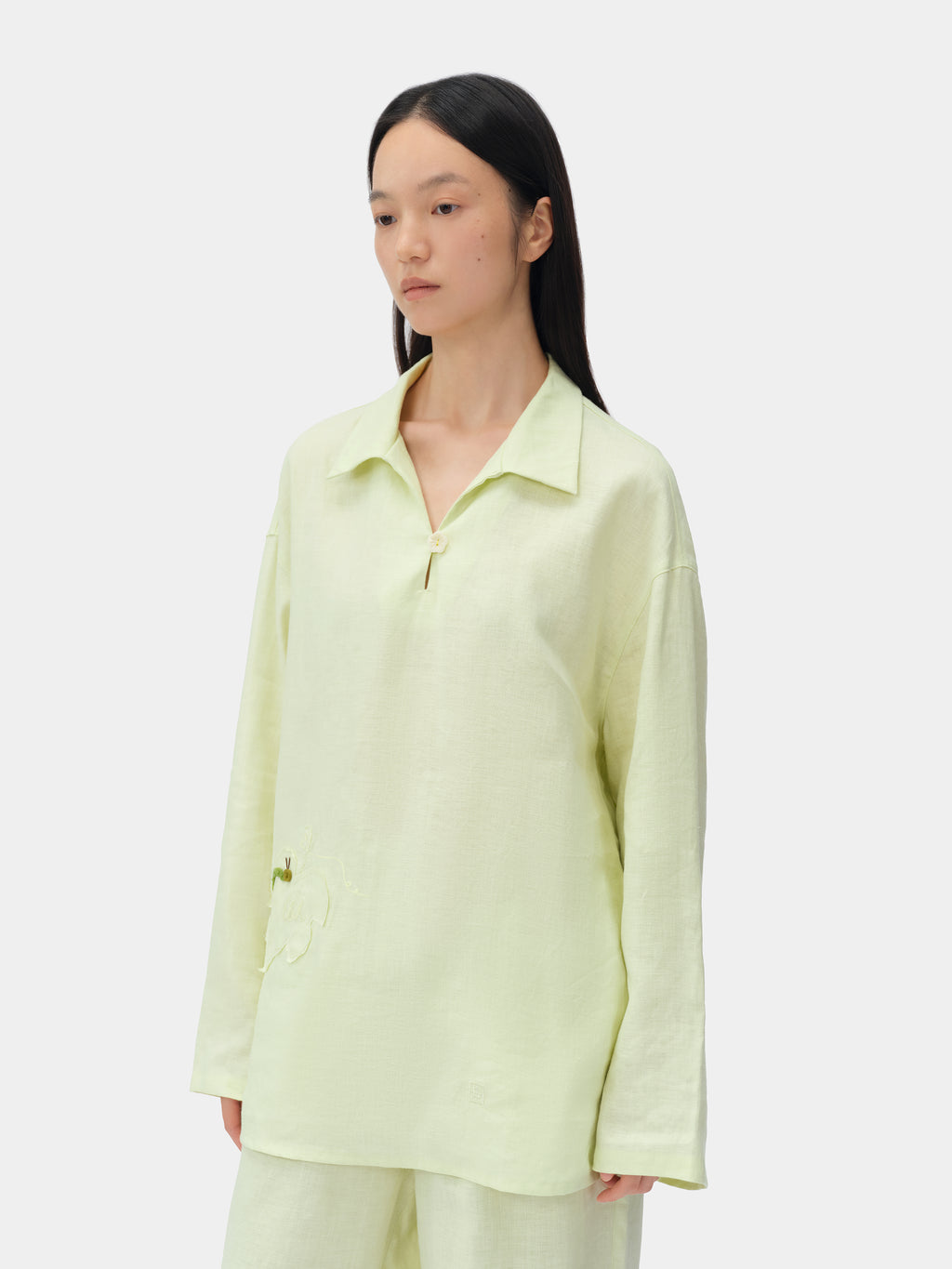 tbh Wōdrobe Hemp Loungewear Set Long Sleeve – Melon Green