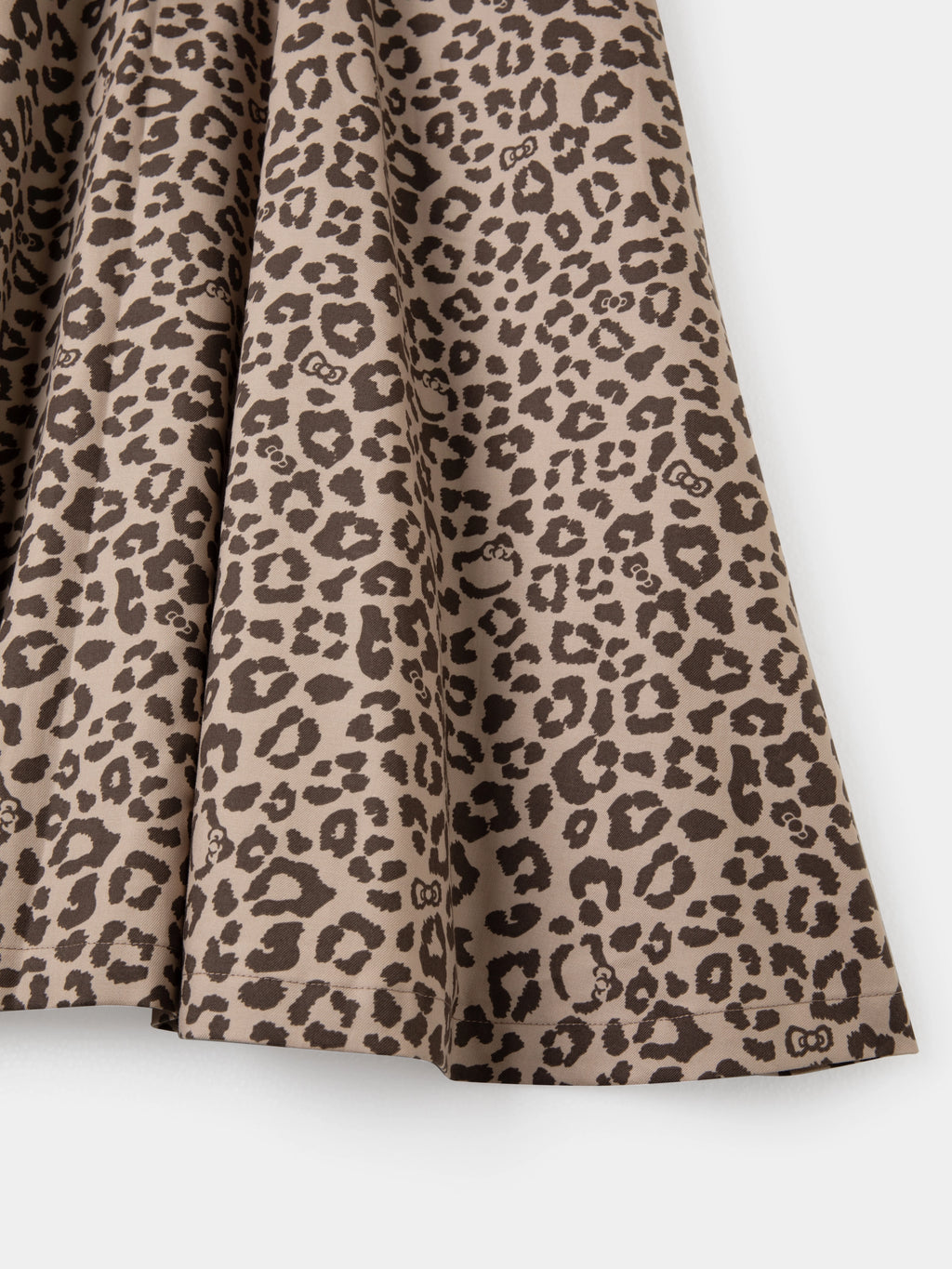 "Hello Kitty" Tencel Cotton Blend Short Sleeve Skirt – Leopard